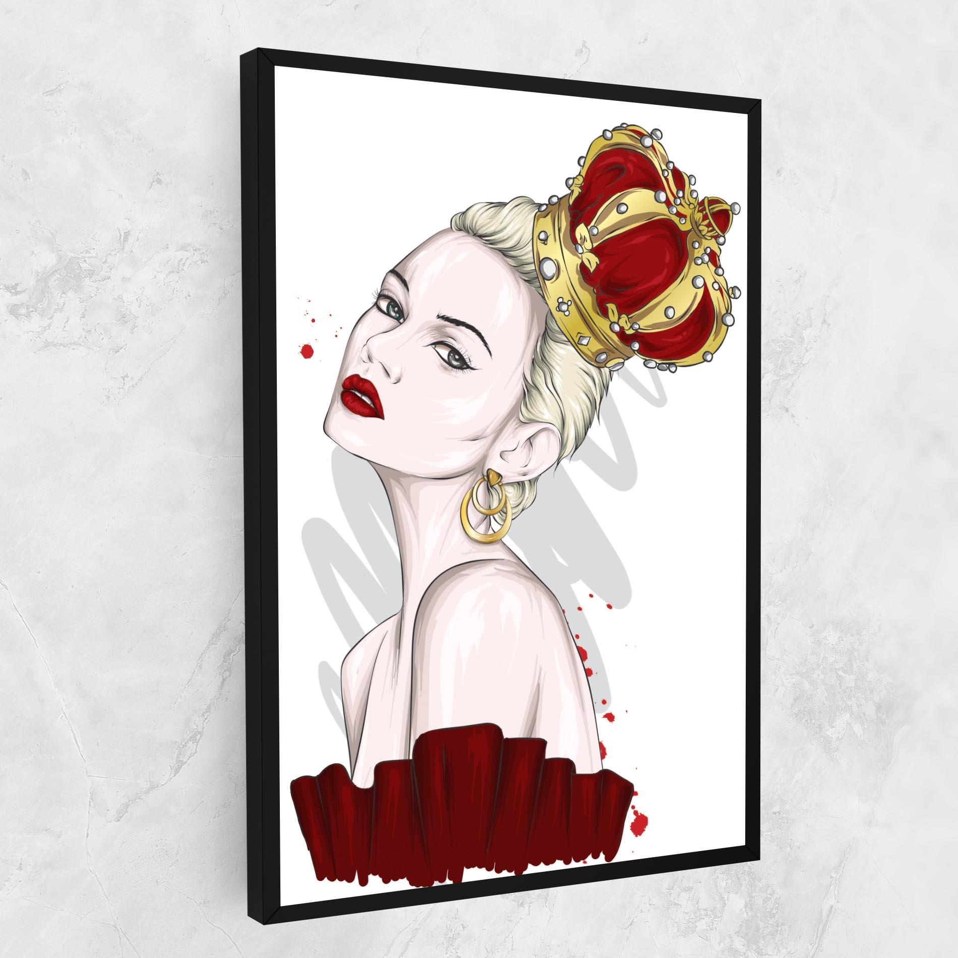 Obraz na Płótnie Big Red Crown mockup 1