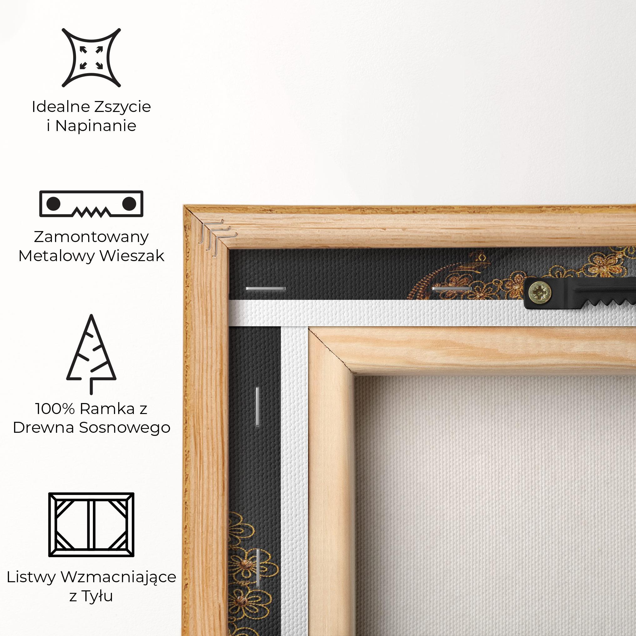 Obraz na Płótnie Golden Jewelery Set mockup 5