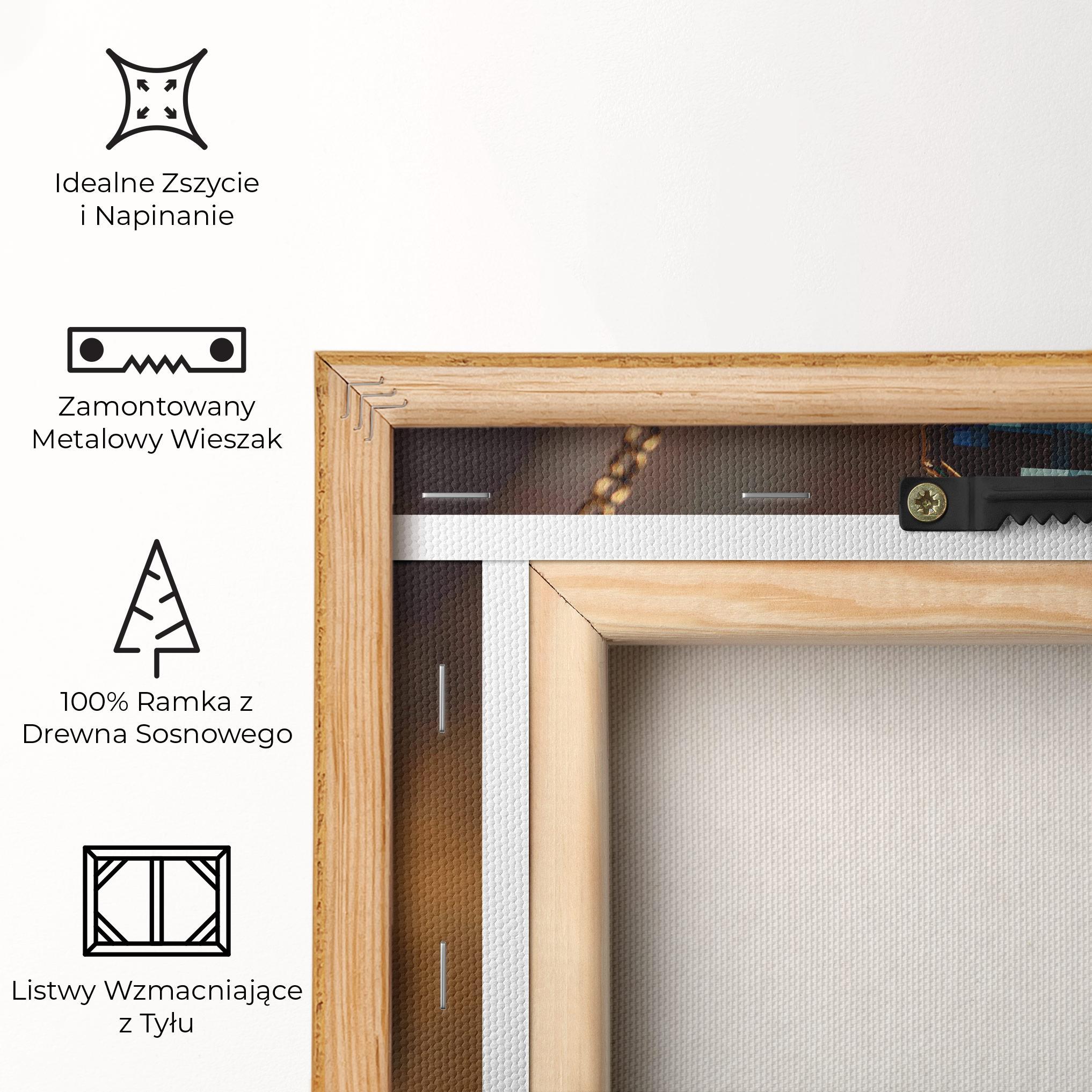 Obraz na Płótnie Moon Blue Necklace mockup 5