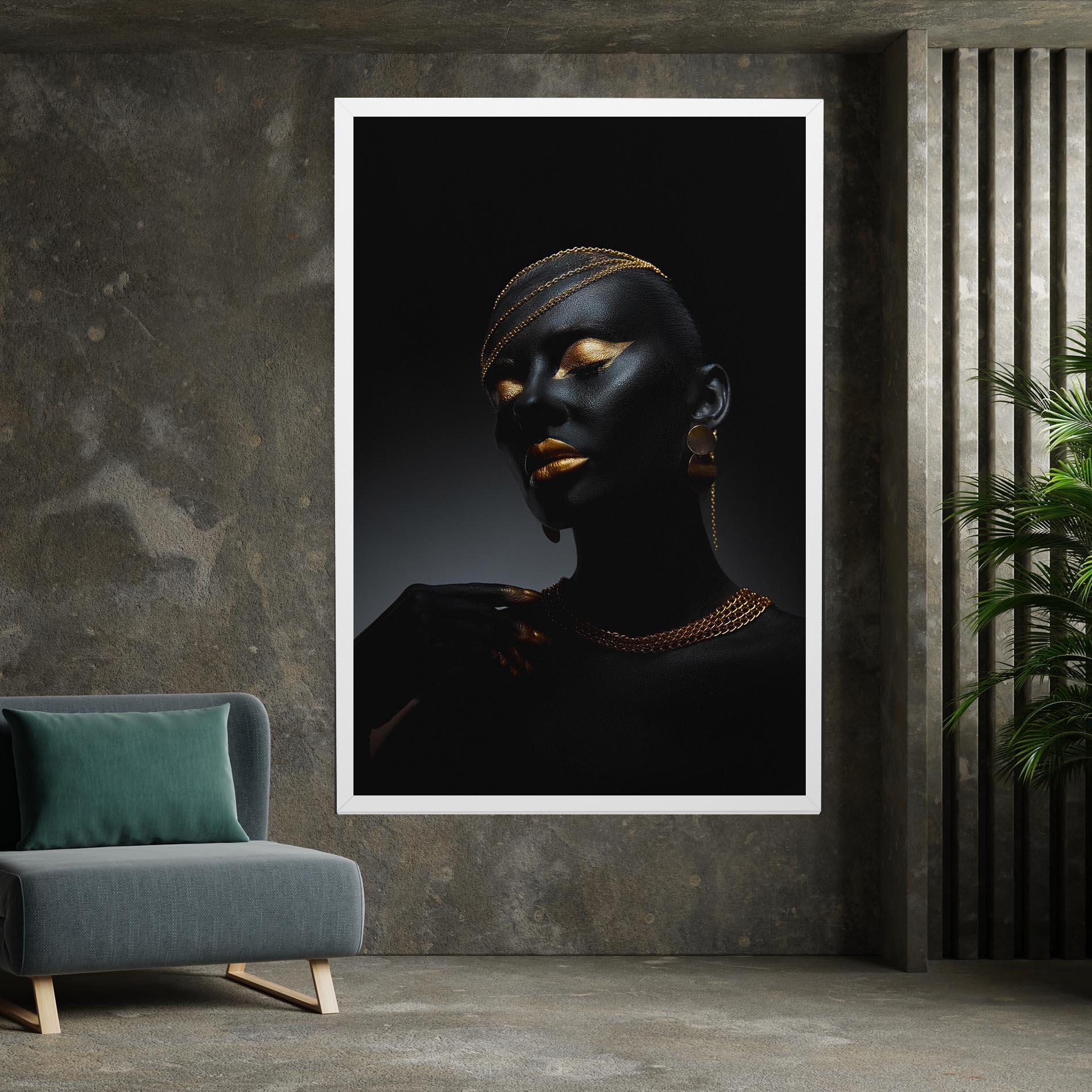 Obraz na Płótnie Beauty Gold mockup 7