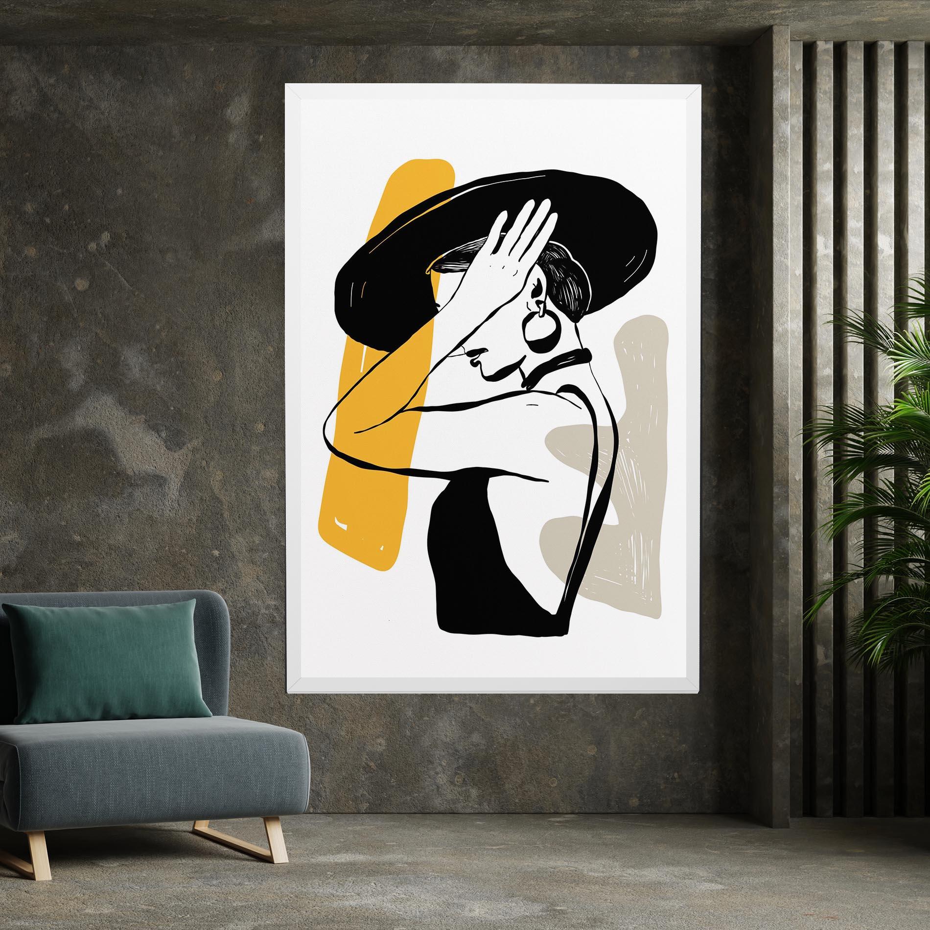 Obraz na Płótnie Big Earring mockup 7