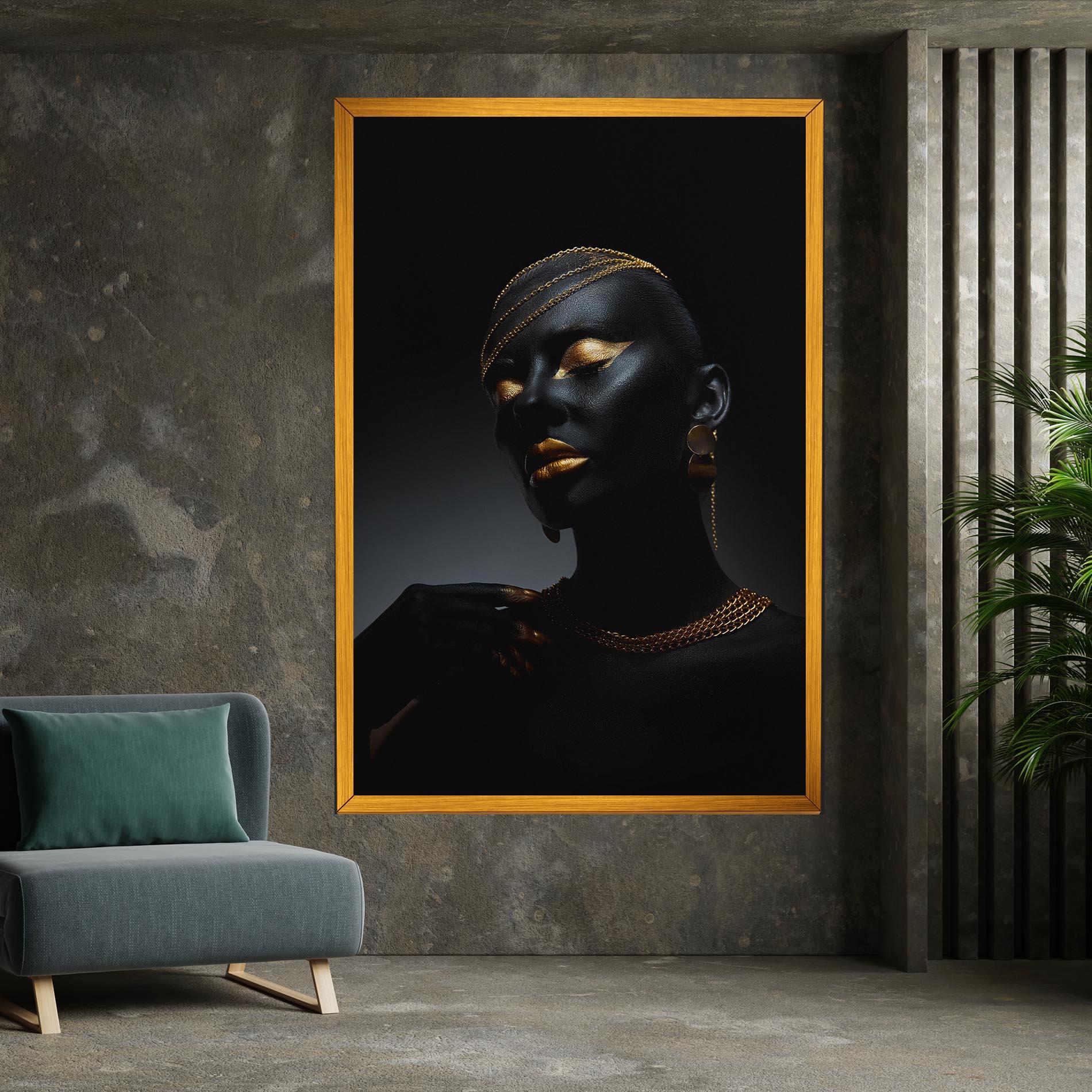 Obraz na Płótnie Beauty Gold mockup 7