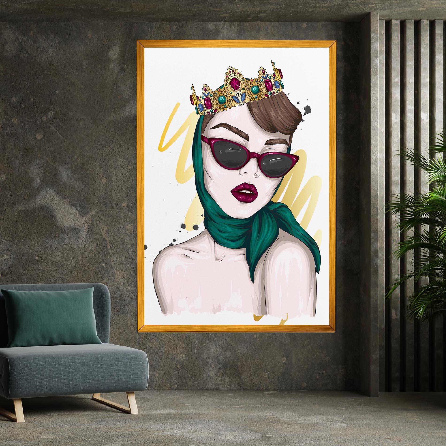 Obraz na Płótnie Diva Crown mockup 7