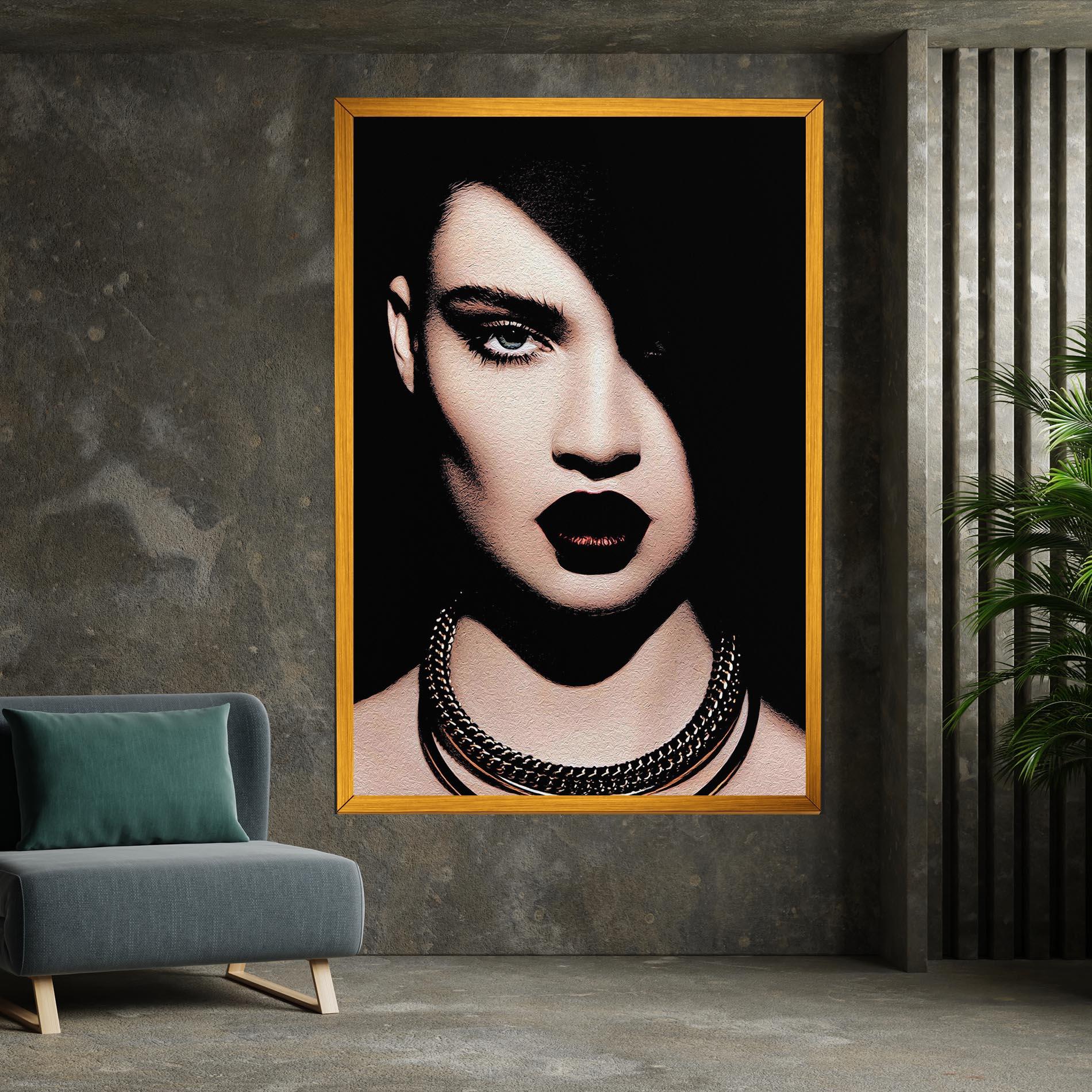 Obraz na Płótnie Gold Necklace mockup 7