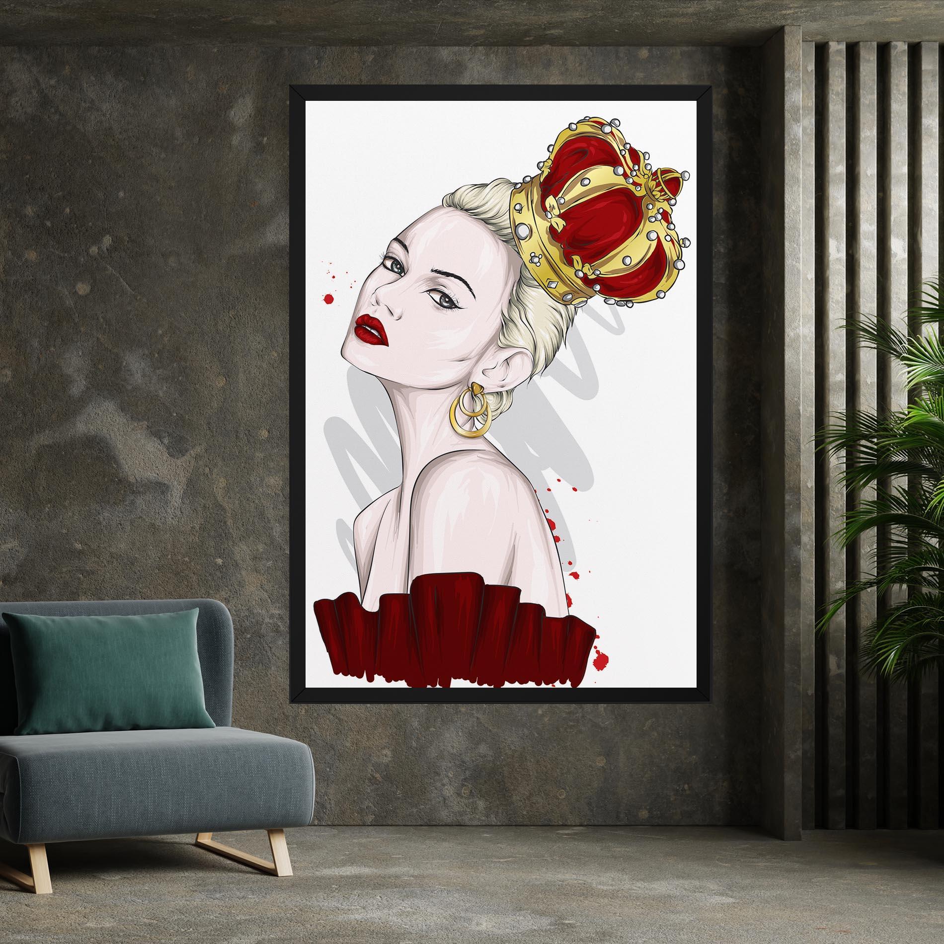 Obraz na Płótnie Big Red Crown mockup 7