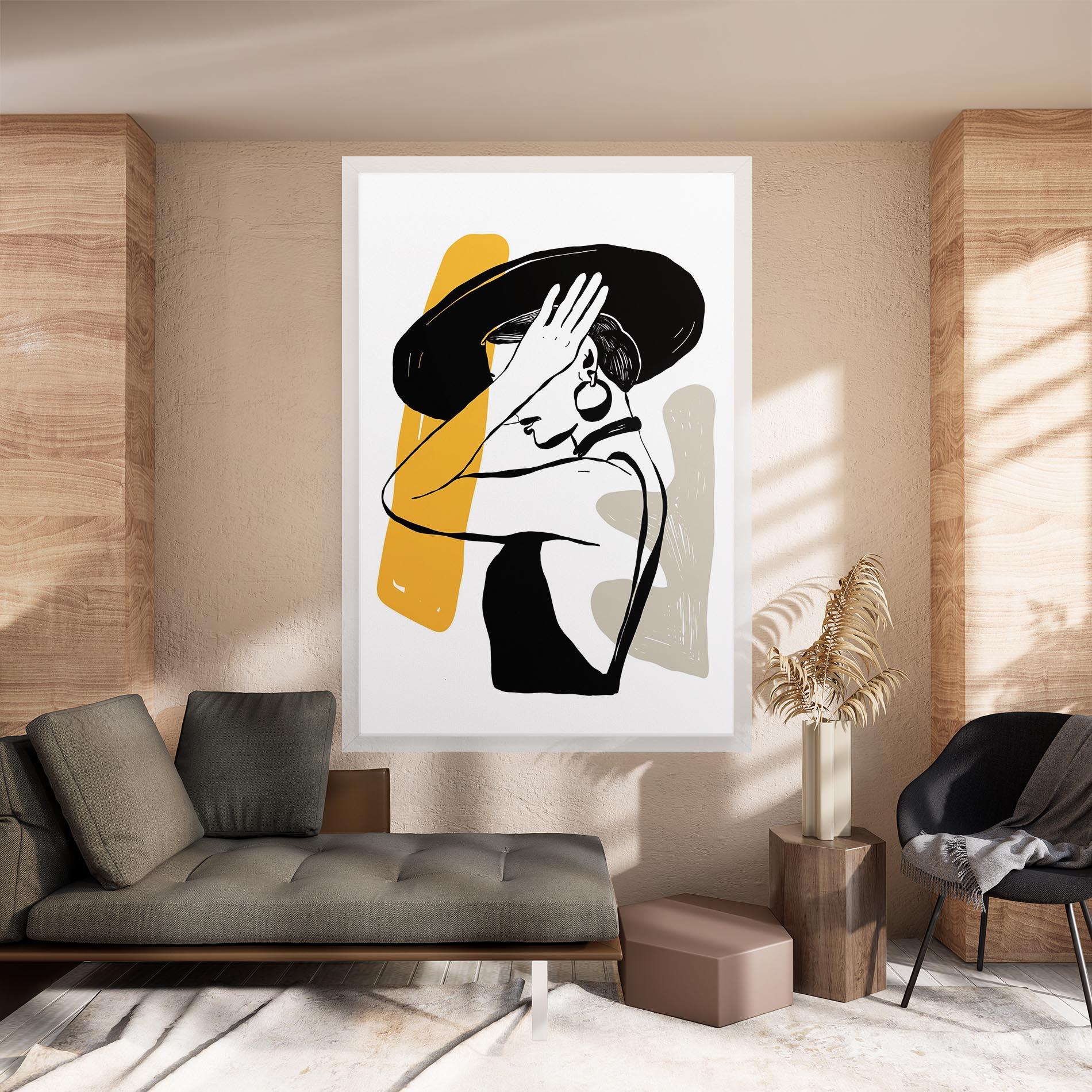 Obraz na Płótnie Big Earring mockup 8