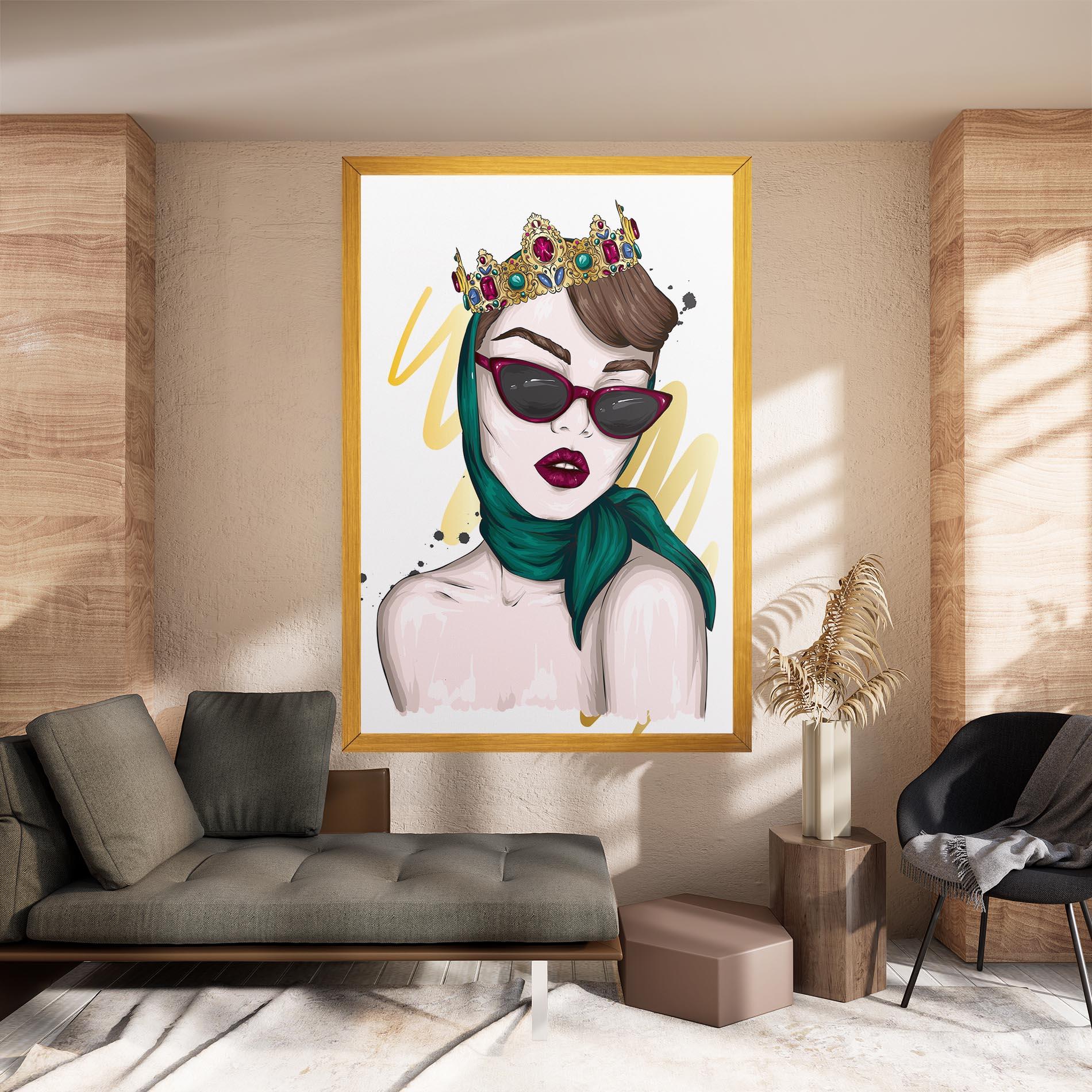 Obraz na Płótnie Diva Crown mockup 8