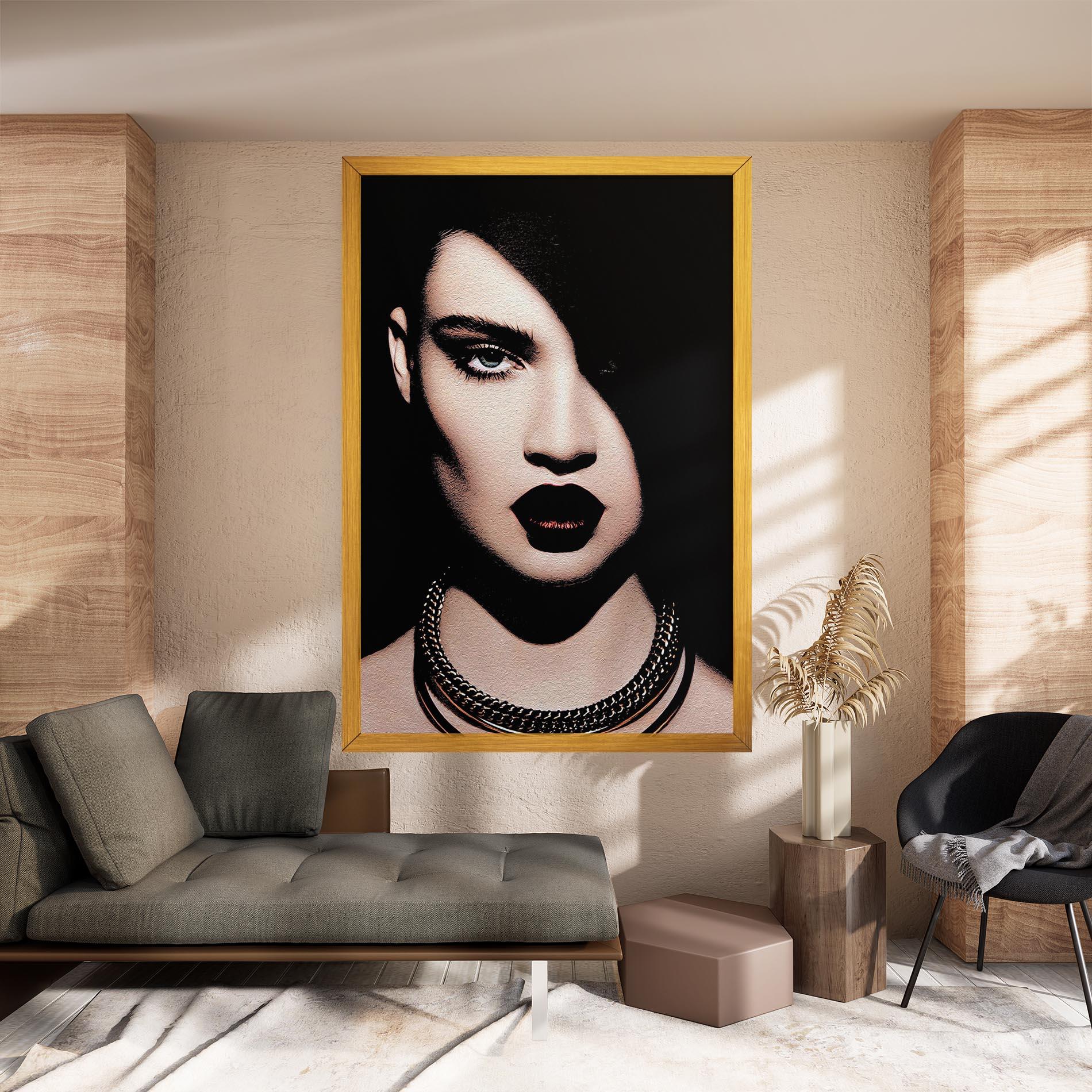 Obraz na Płótnie Gold Necklace mockup 8