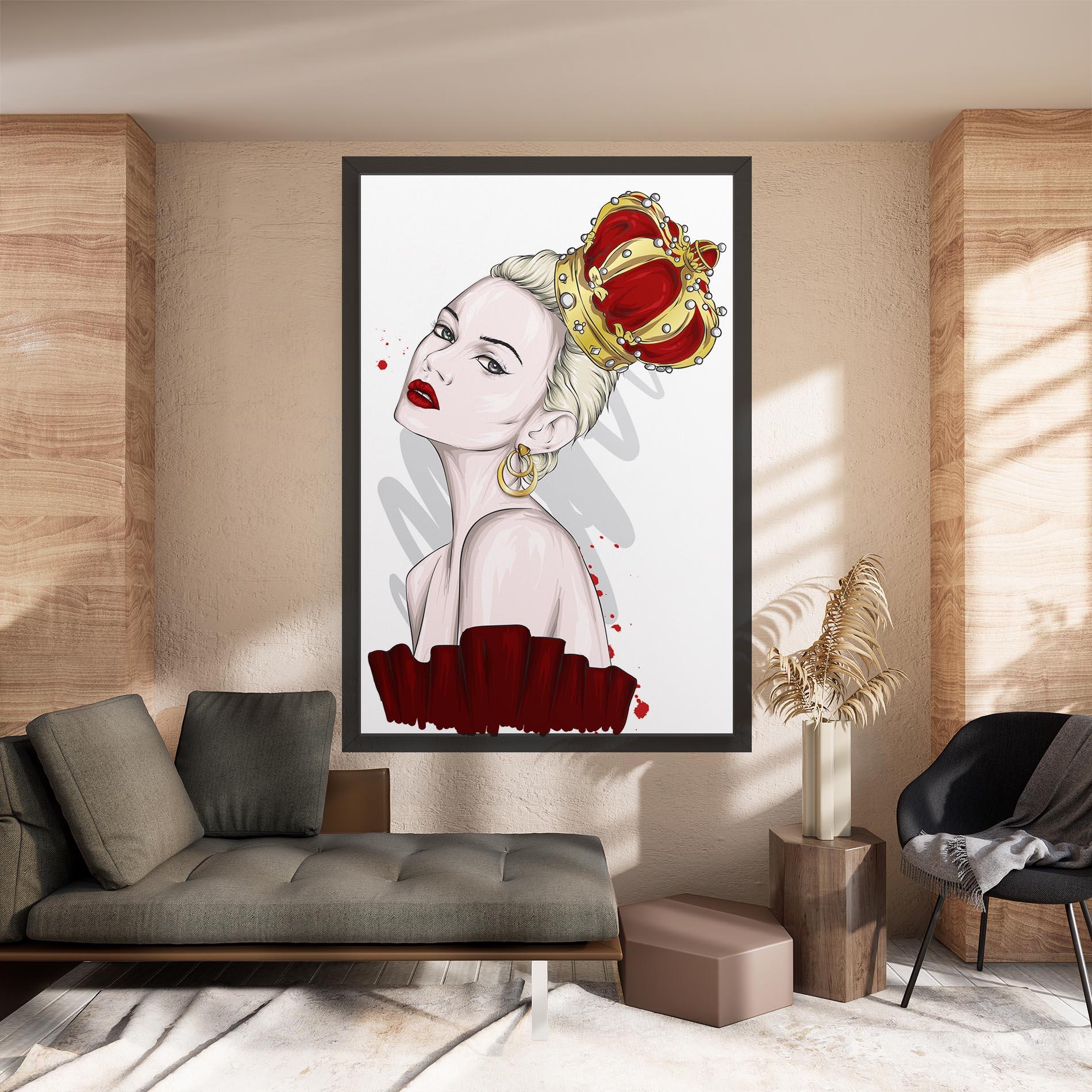 Obraz na Płótnie Big Red Crown mockup 8