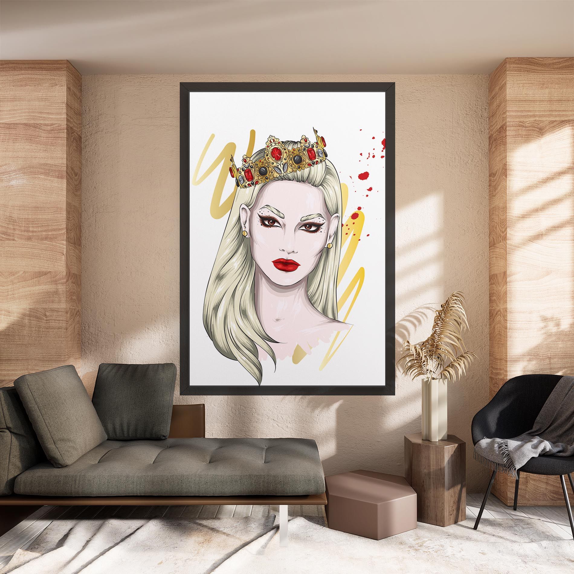 Gold Crown Woman mockup 8