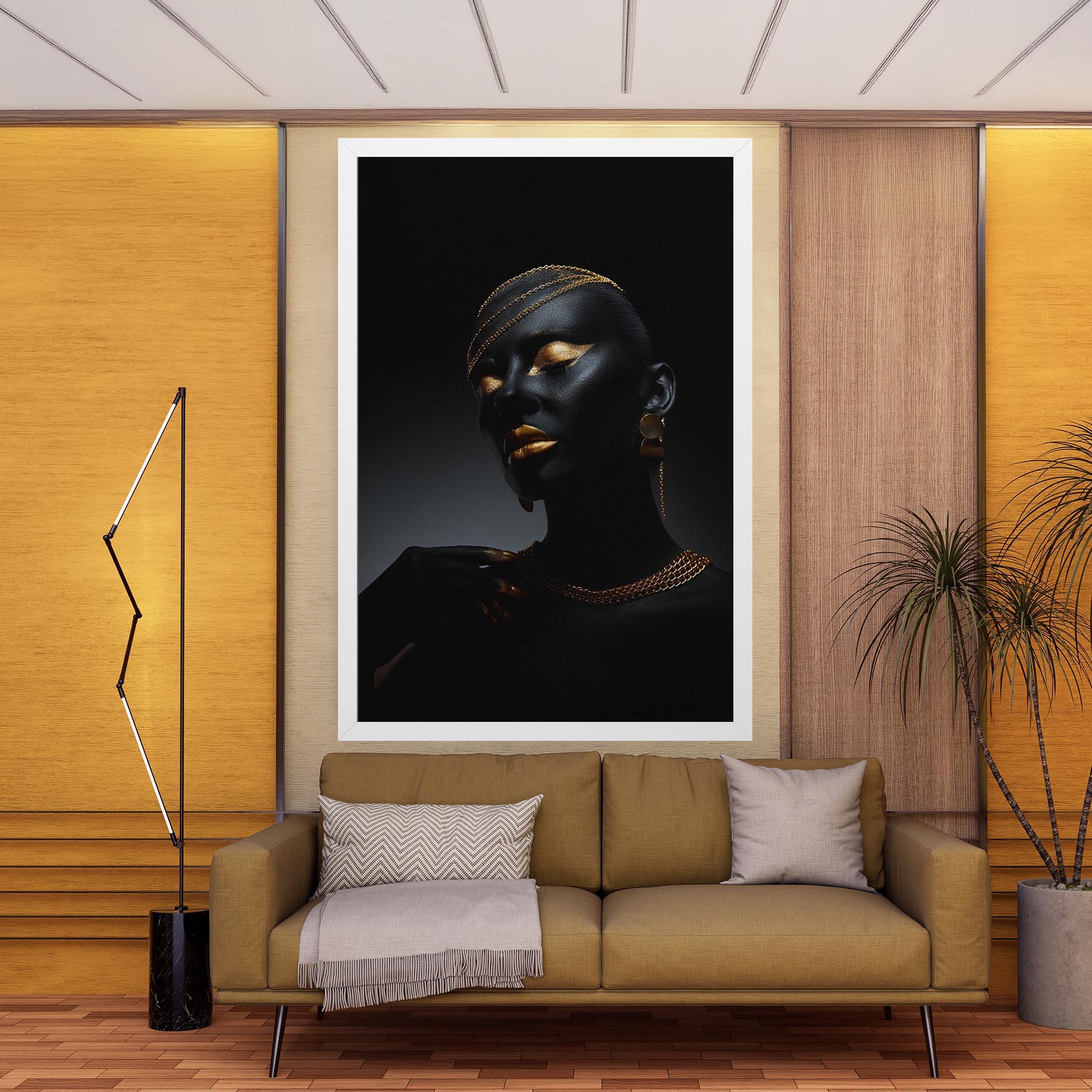 Obraz na Płótnie Beauty Gold mockup 9