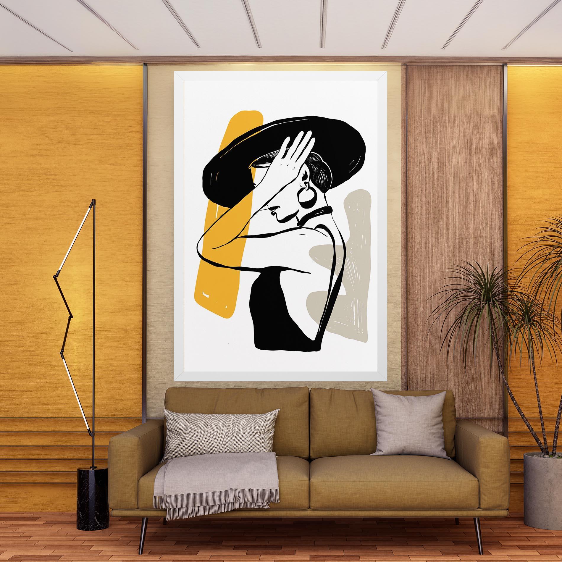 Obraz na Płótnie Big Earring mockup 9