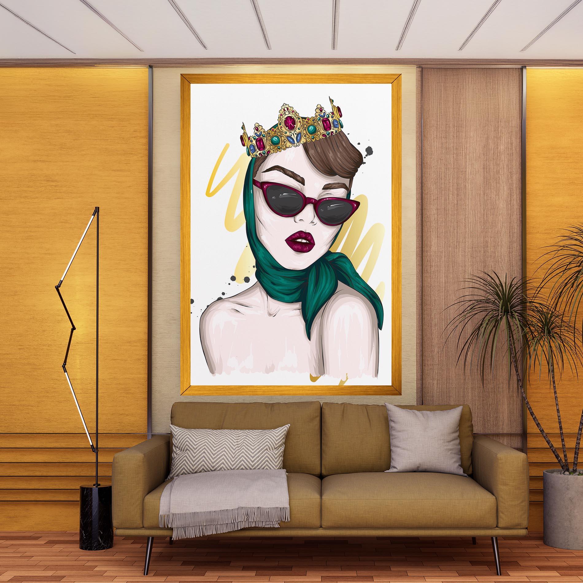 Obraz na Płótnie Diva Crown mockup 9