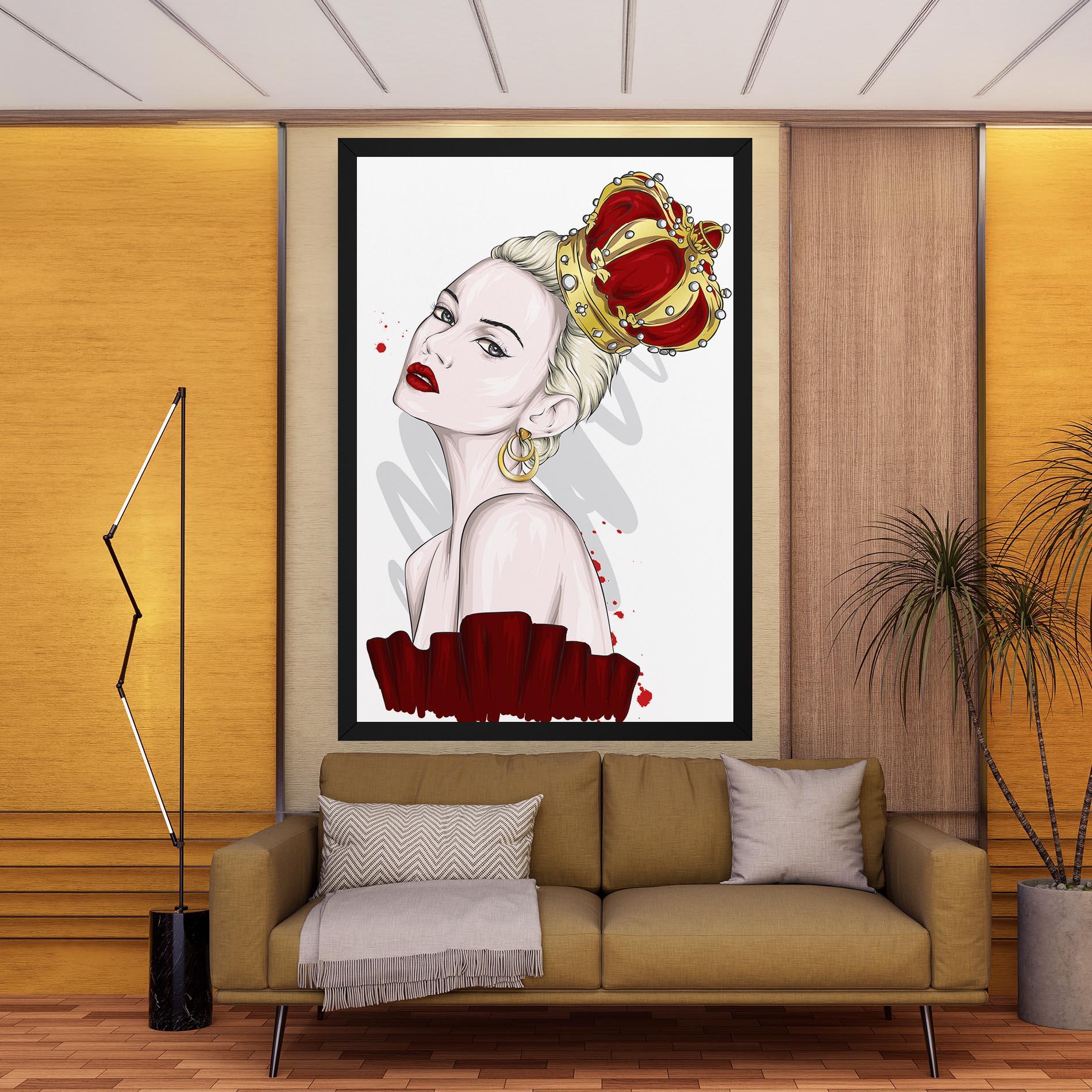 Obraz na Płótnie Big Red Crown mockup 9