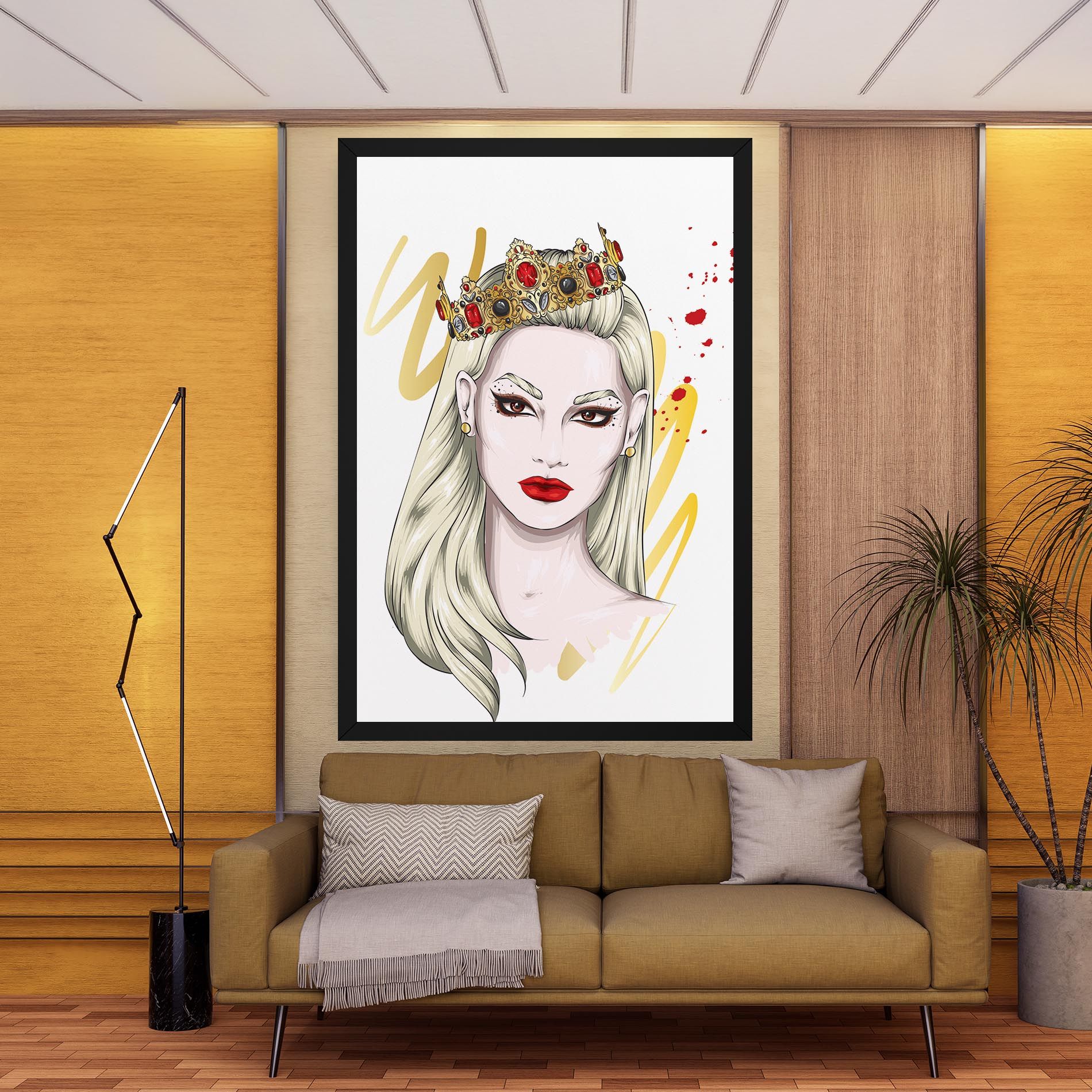 Gold Crown Woman mockup 9