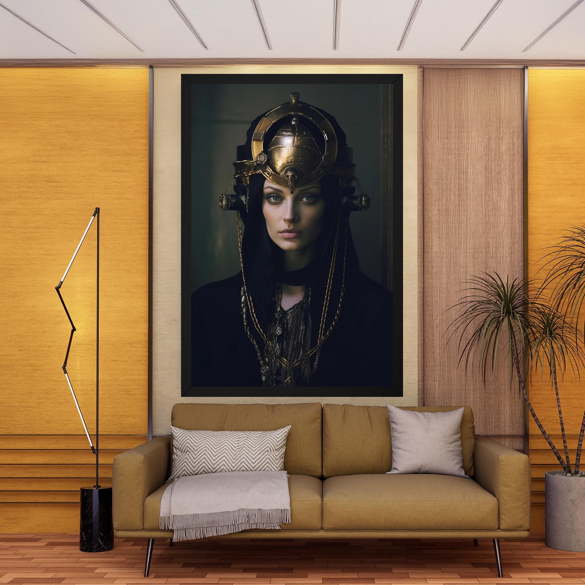 Obraz na Płótnie Gold Headpiece mockup 9