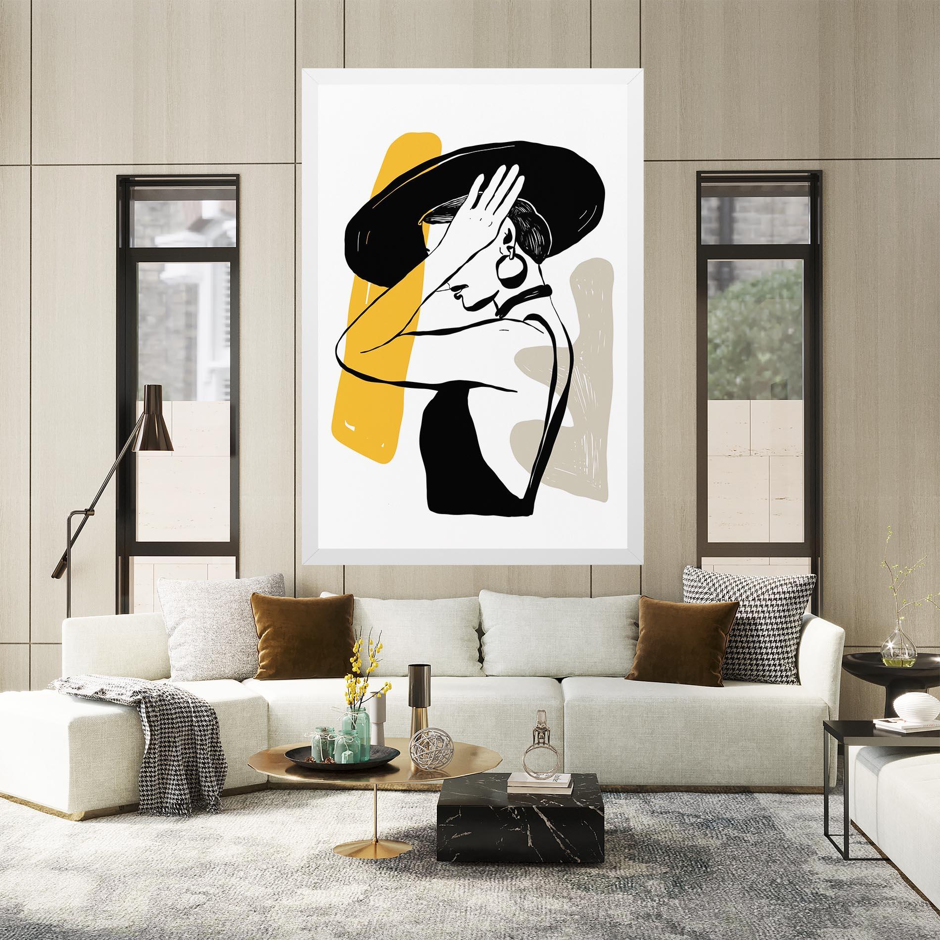 Obraz na Płótnie Big Earring mockup 2