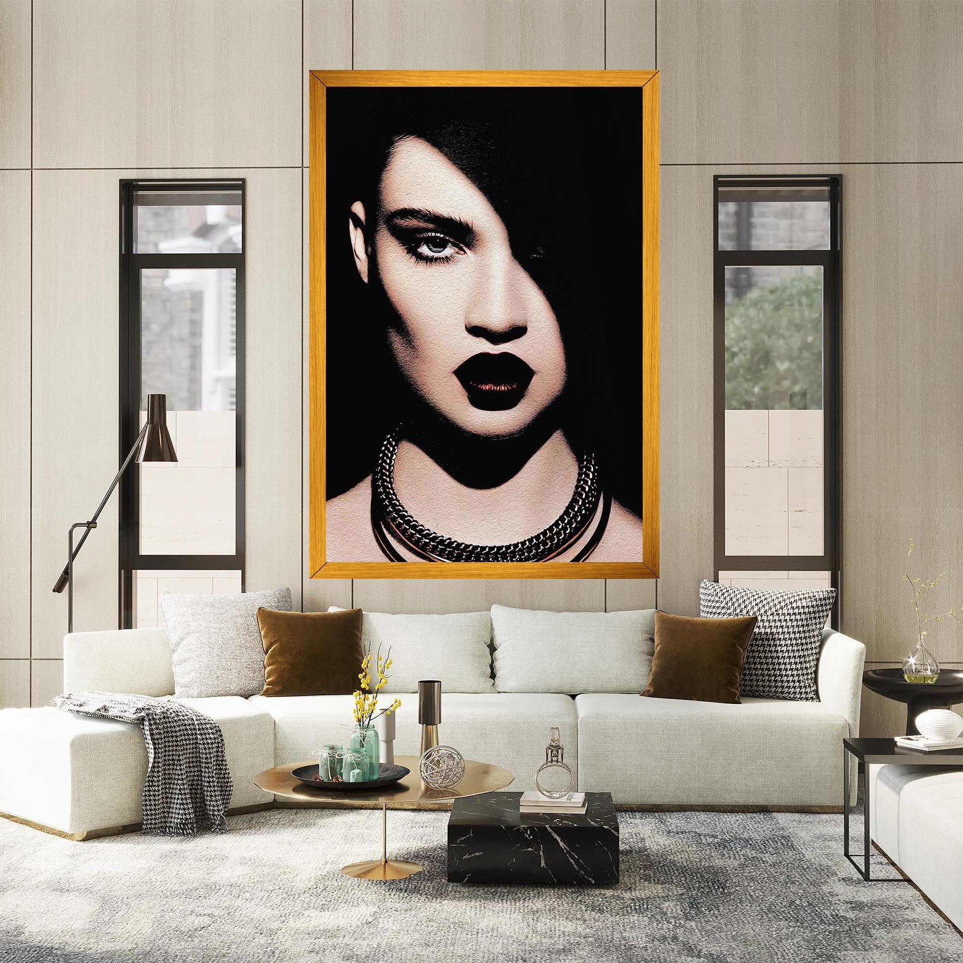 Obraz na Płótnie Gold Necklace mockup 2