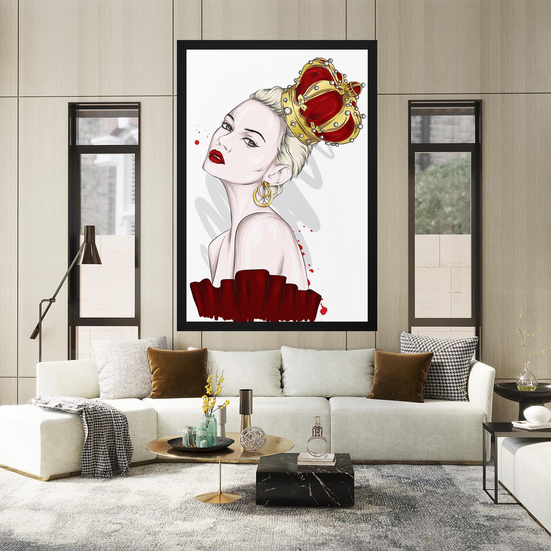 Obraz na Płótnie Big Red Crown mockup 2