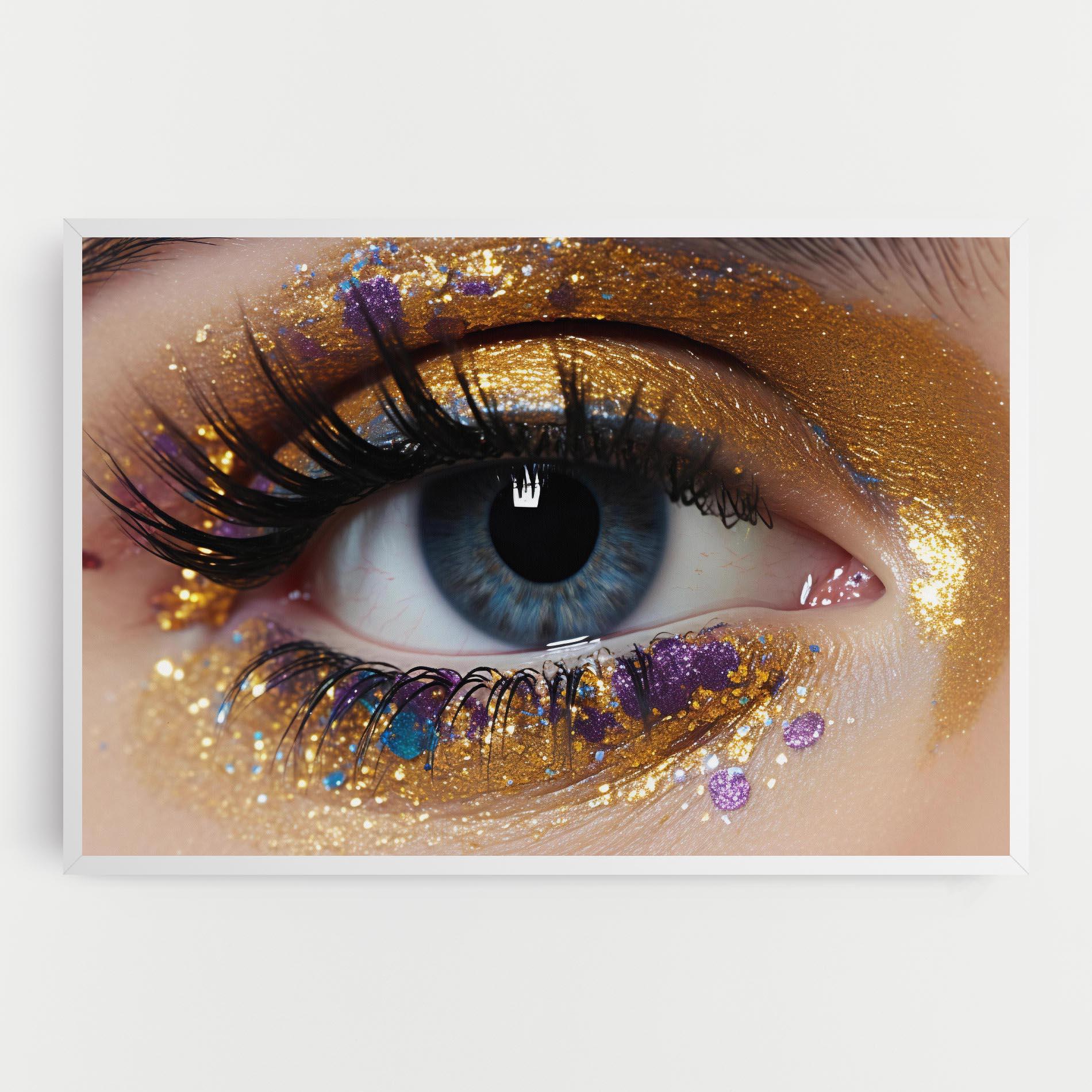 Obraz na Płótnie Blue Eye Make Up mockup 0