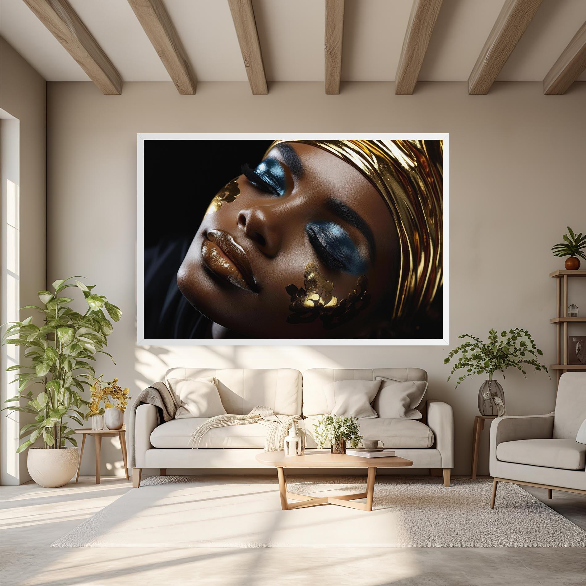 Obraz na Płótnie Dark Blue Makeup mockup 6