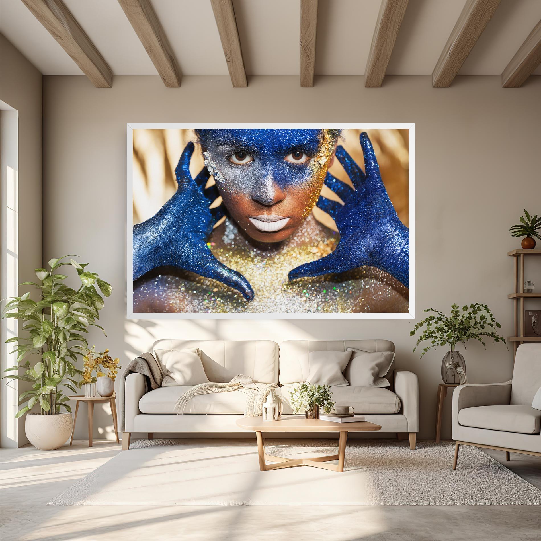 Obraz na Płótnie Glue Gold Glitter mockup 6