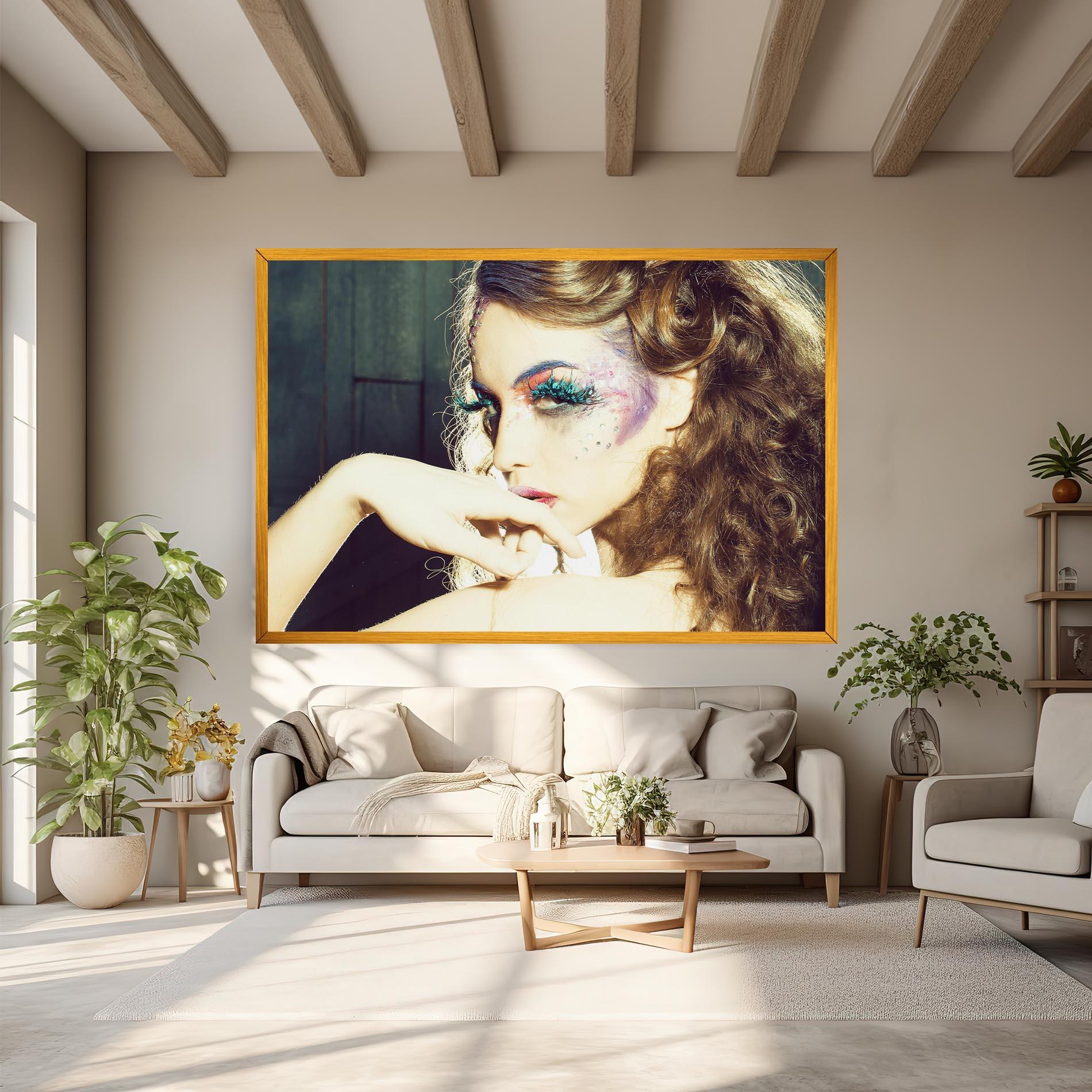 Obraz na Płótnie False Feather Eyelashes mockup 6