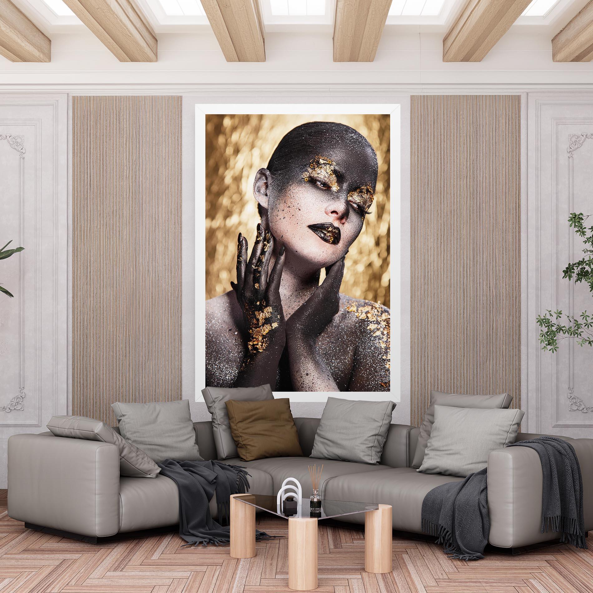 Obraz na Płótnie Artistic Glitter Makeup mockup 6