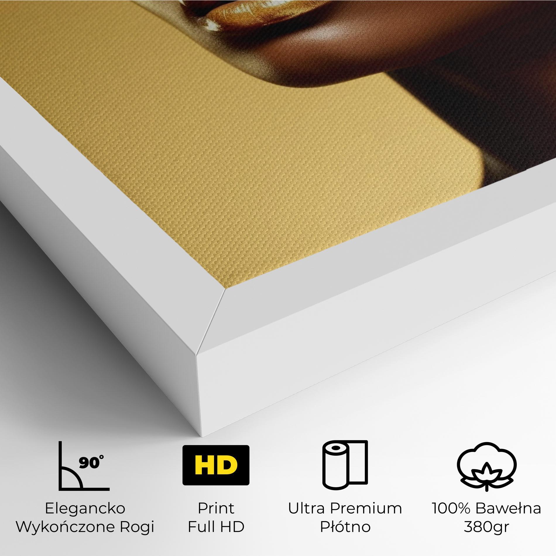 Obraz na Płótnie Gold Headdress mockup 4