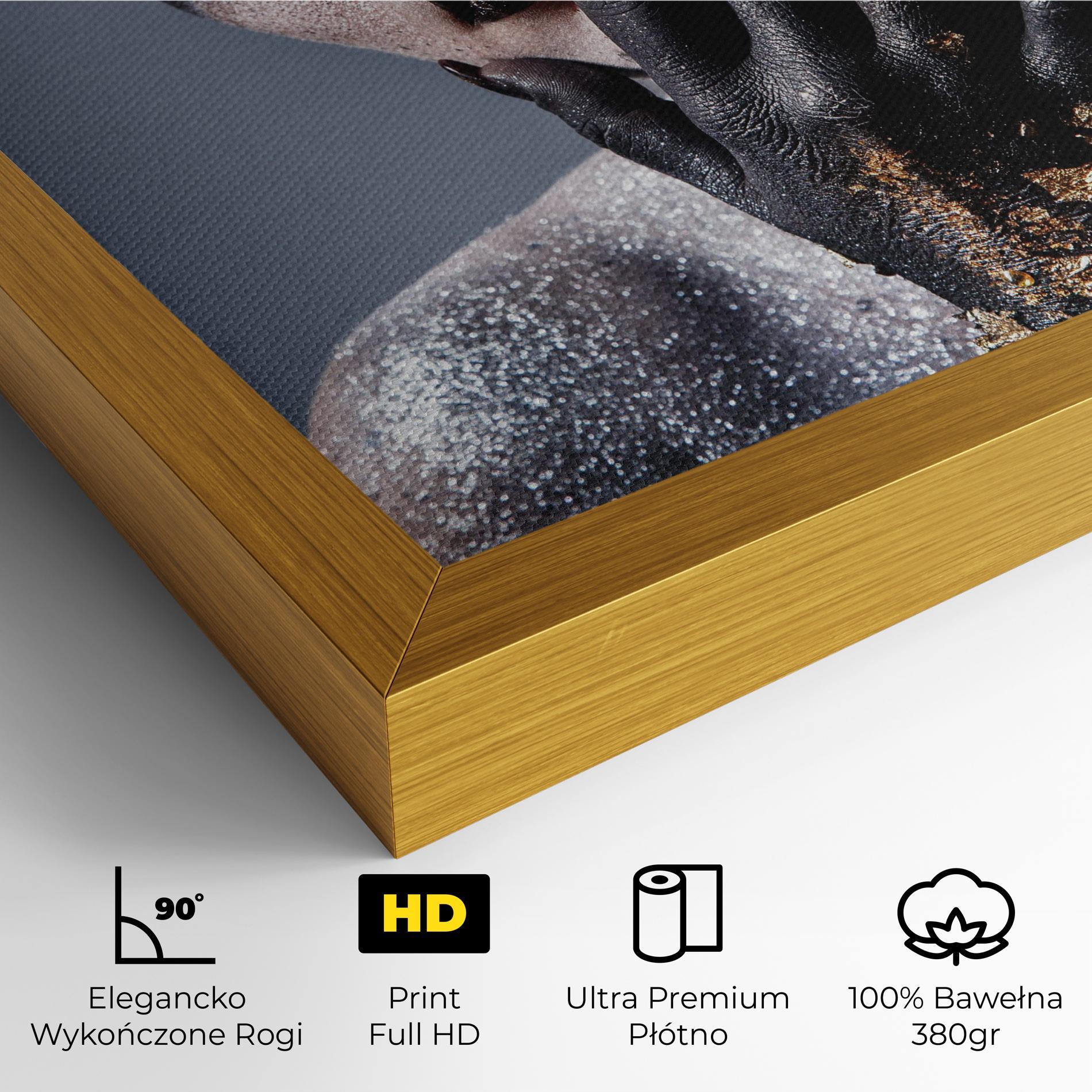 Obraz na Płótnie Artistic Black Makeup mockup 4