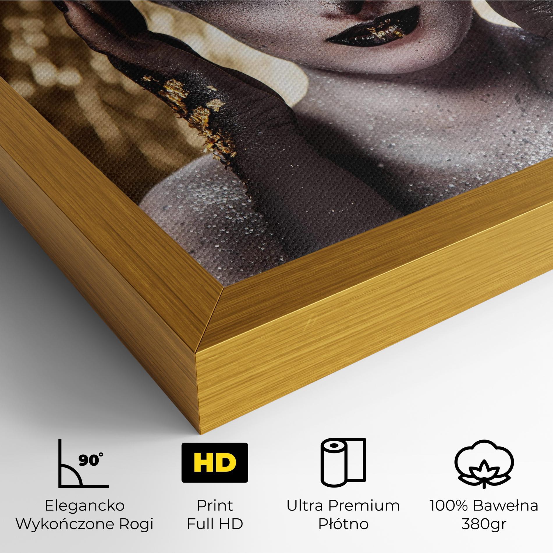 Obraz na Płótnie Glitter Artistic Makeup mockup 4