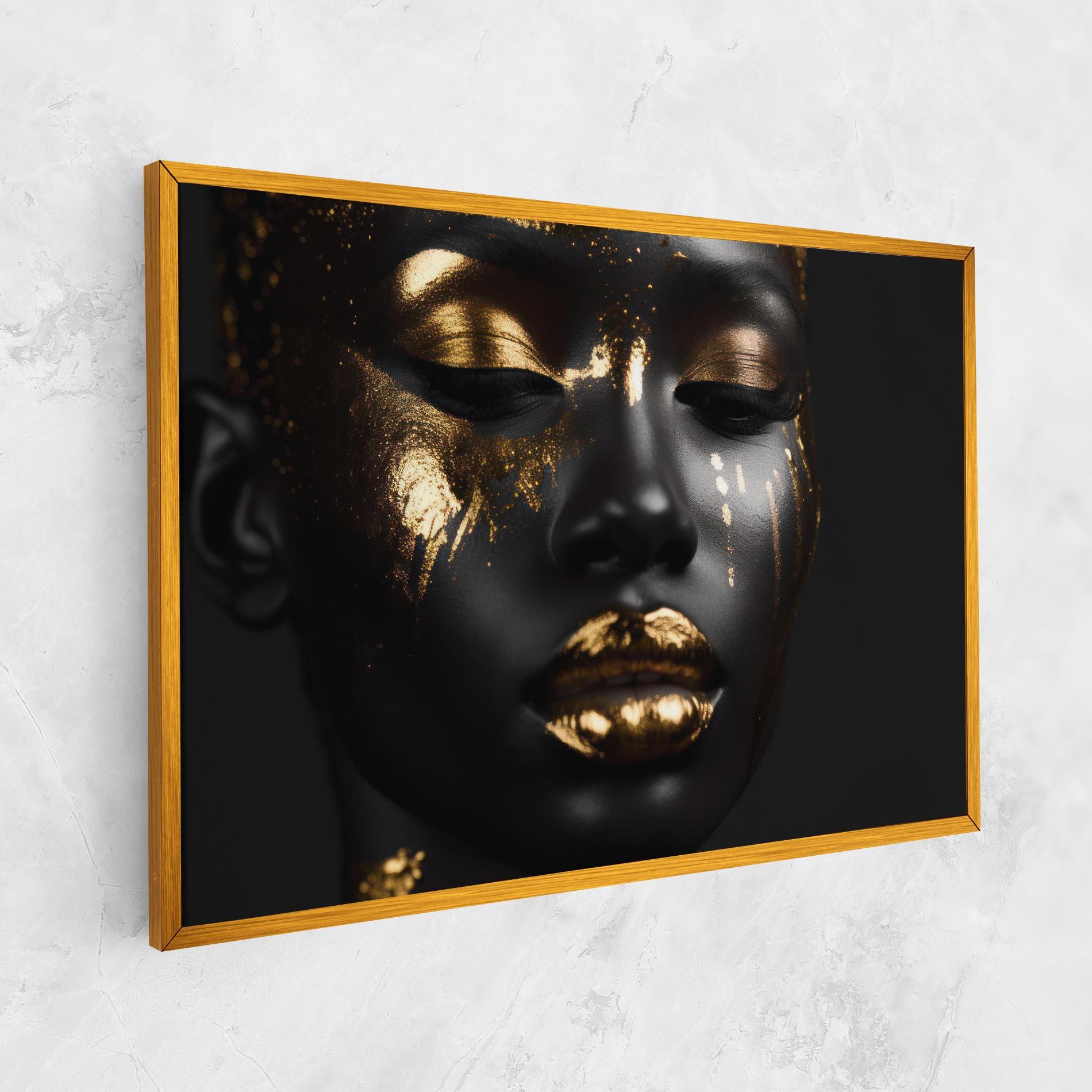 Obraz na Płótnie Gold Eyes Makeup mockup 1