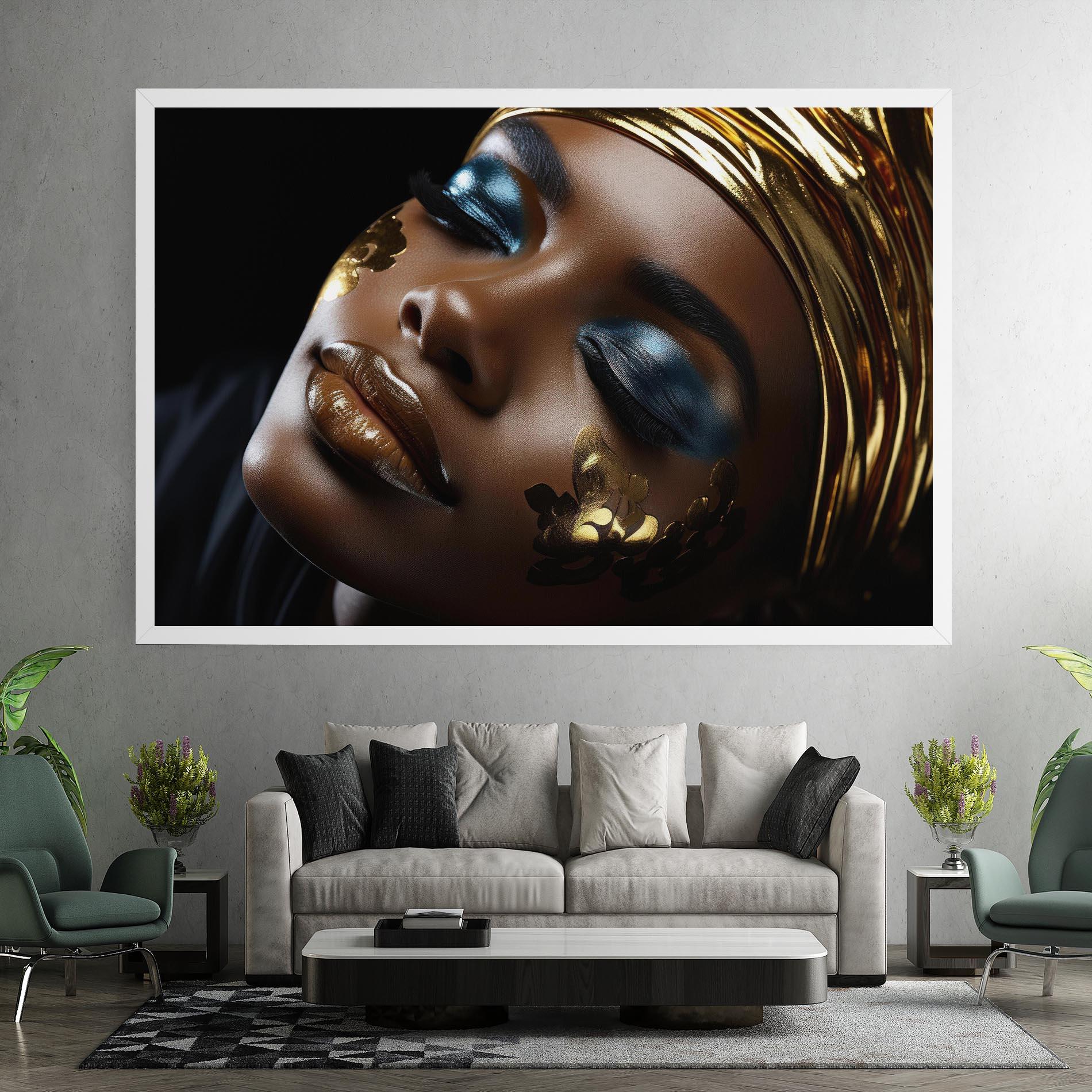 Obraz na Płótnie Dark Blue Makeup mockup 7