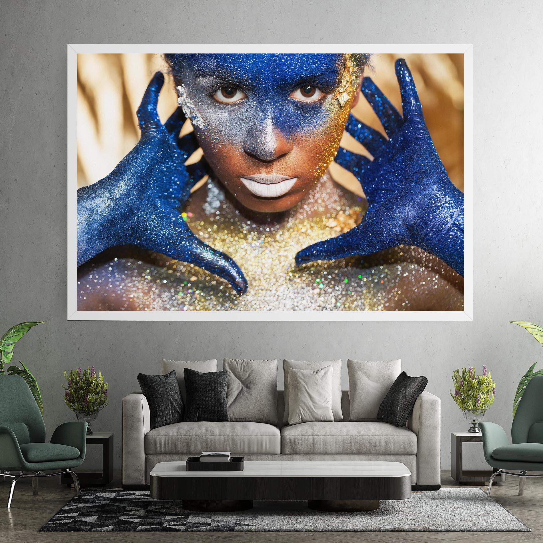 Obraz na Płótnie Glue Gold Glitter mockup 7