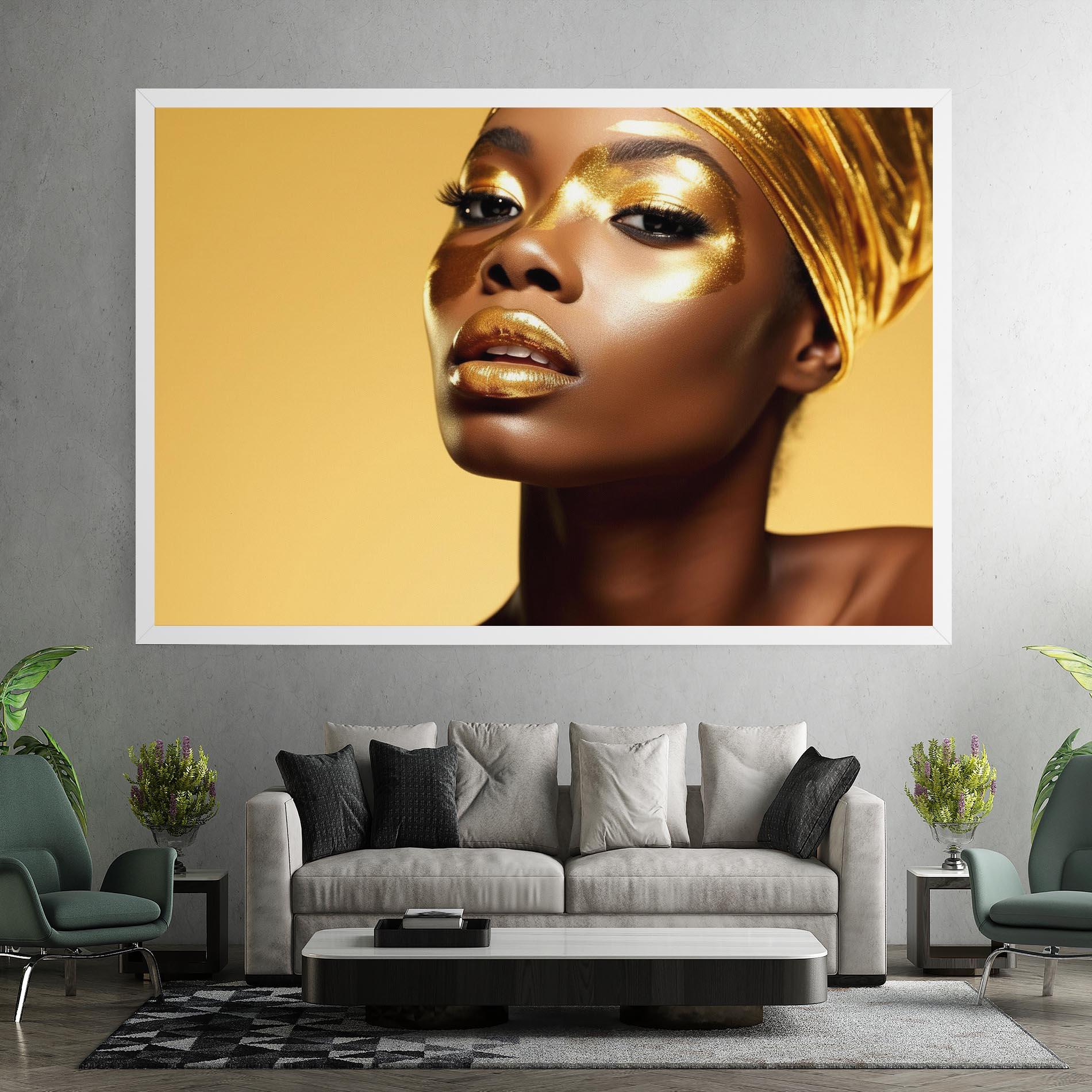 Obraz na Płótnie Gold Headdress mockup 7