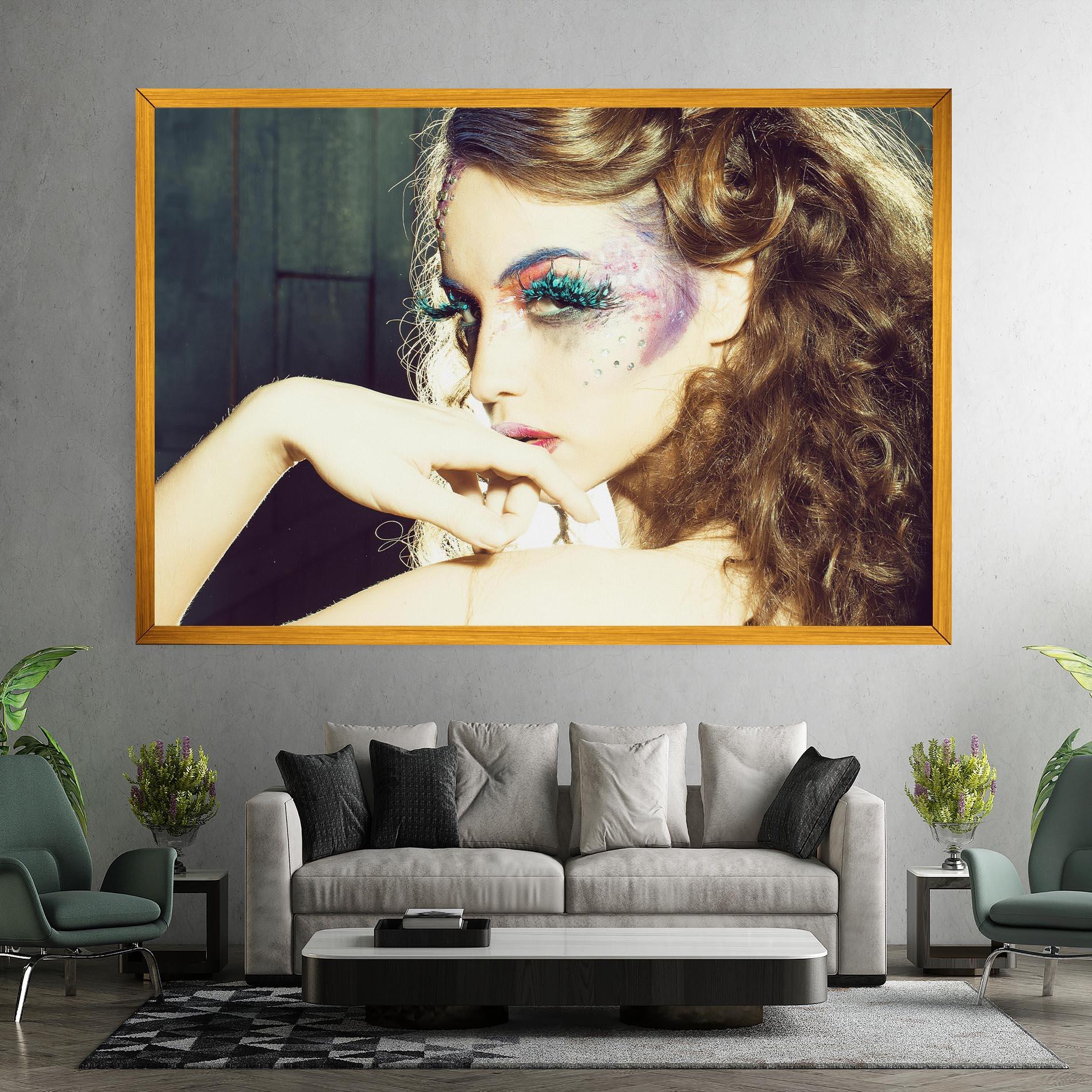 Obraz na Płótnie False Feather Eyelashes mockup 7