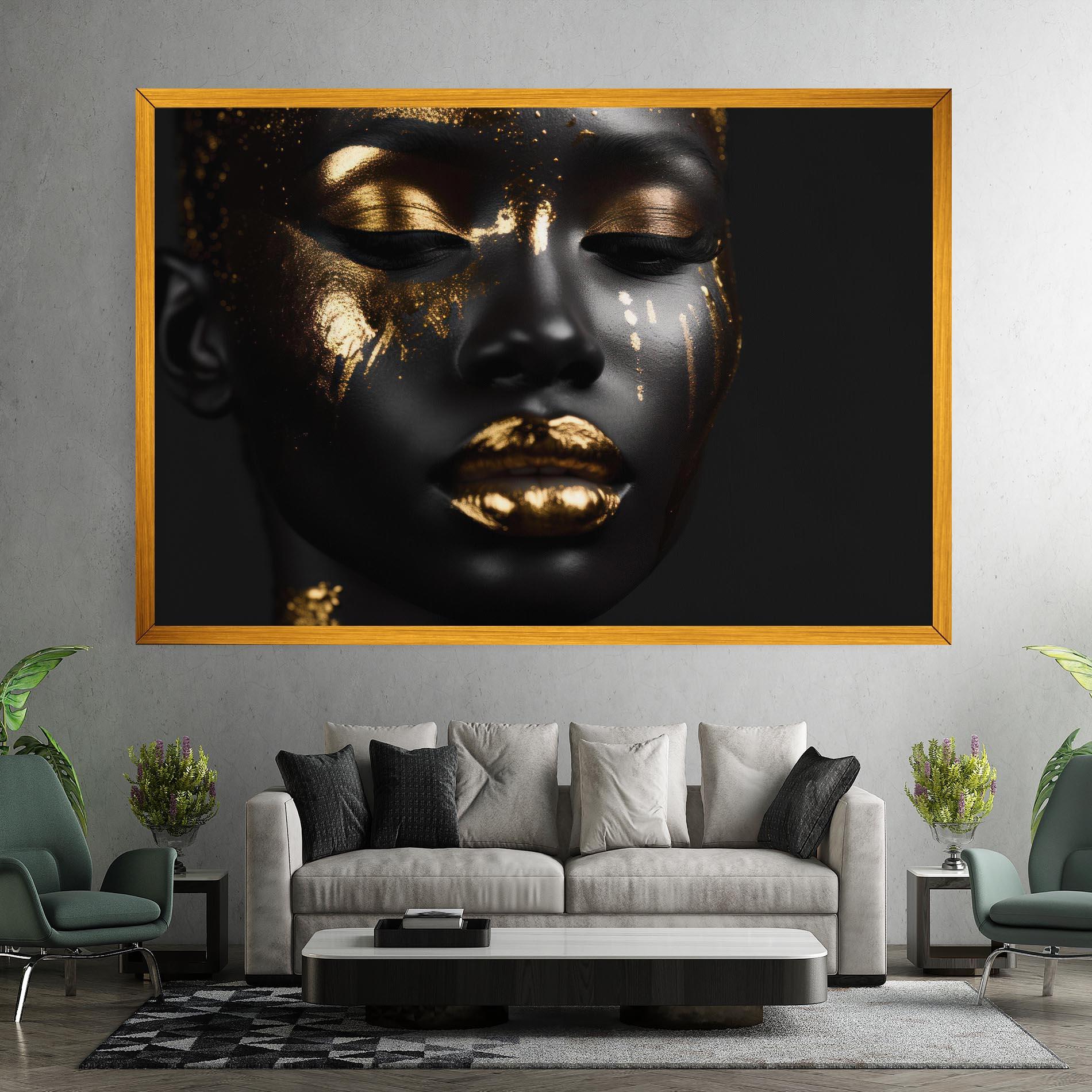 Obraz na Płótnie Gold Eyes Makeup mockup 7