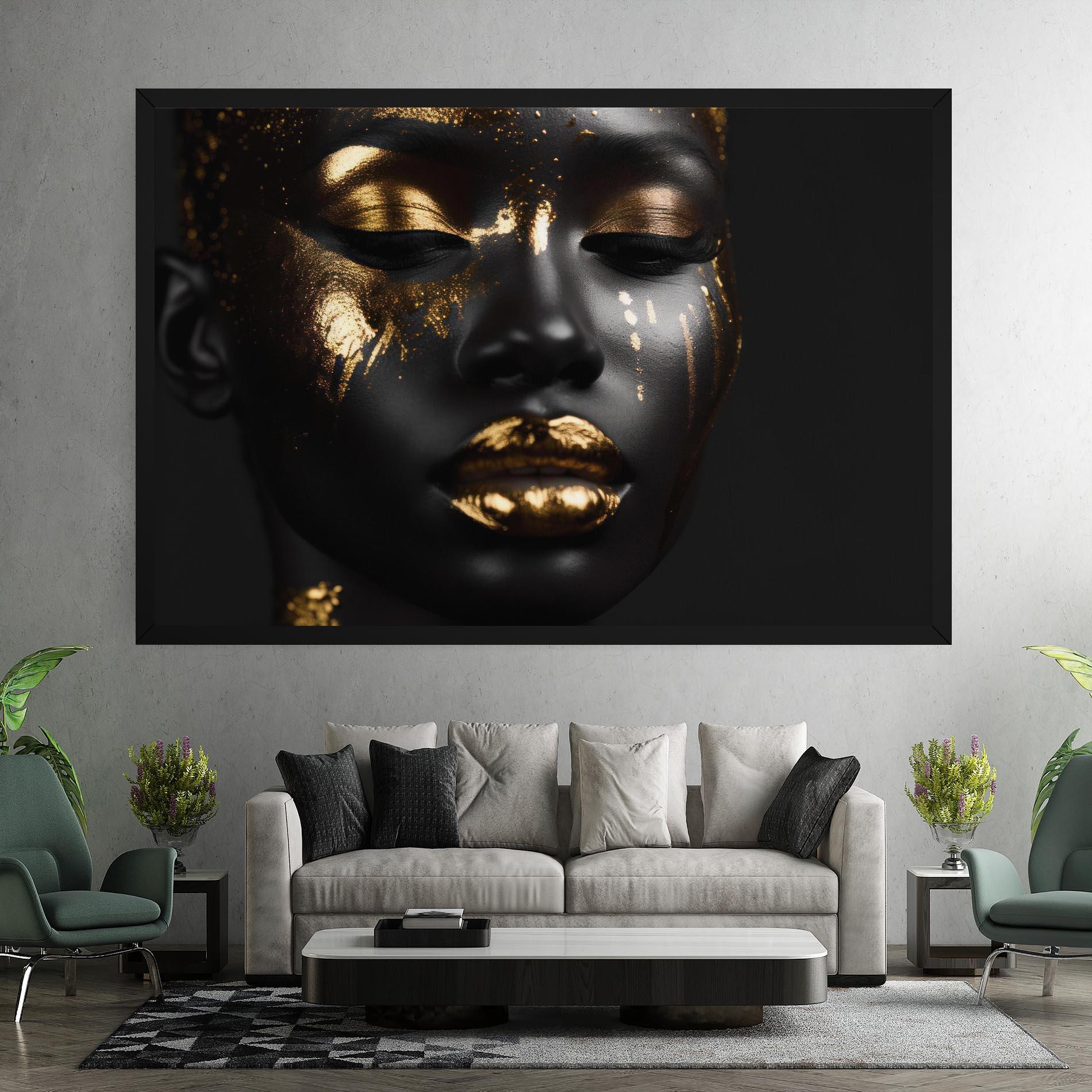 Obraz na Płótnie Gold Eyes Makeup mockup 7