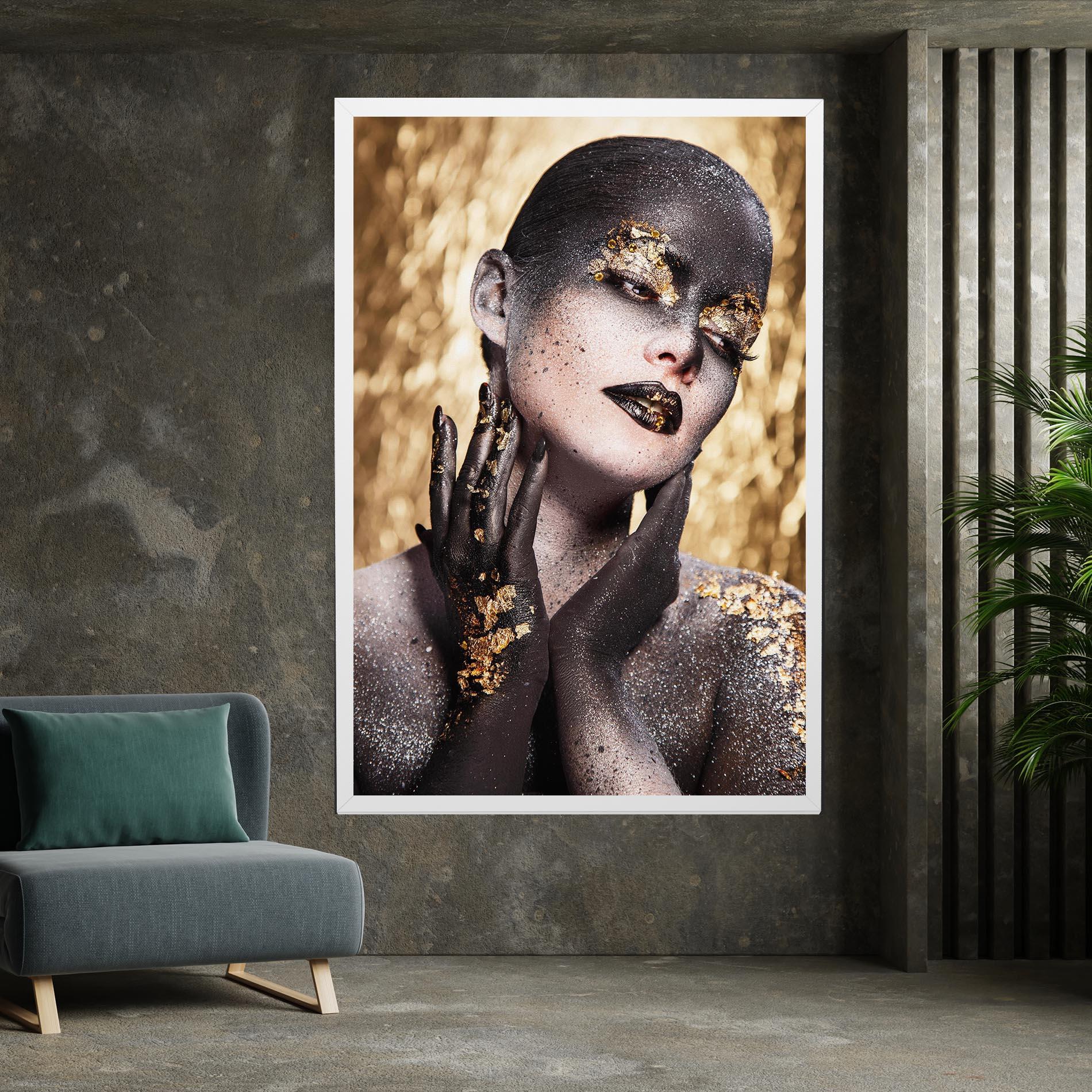 Obraz na Płótnie Artistic Glitter Makeup mockup 7