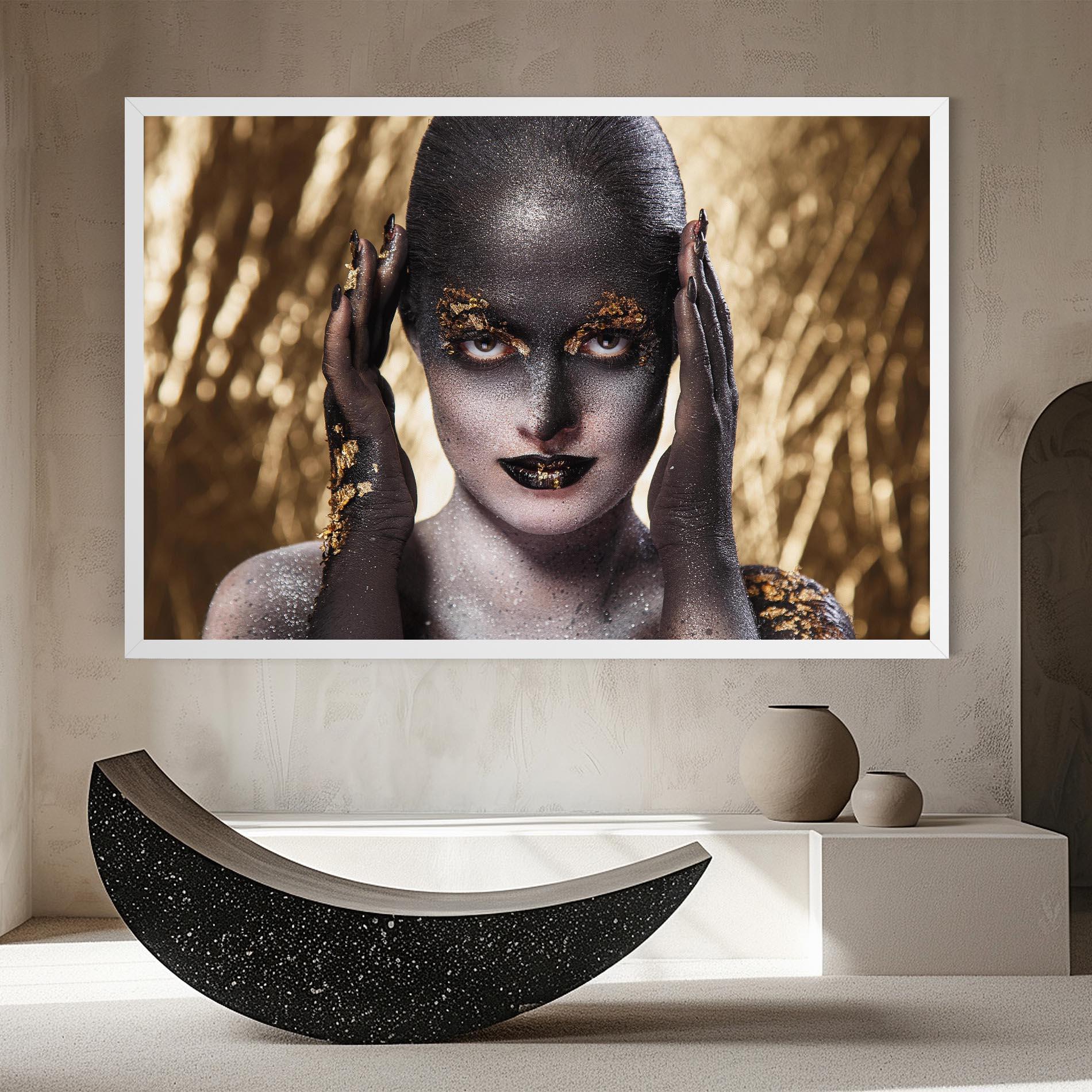 Obraz na Płótnie Glitter Artistic Makeup mockup 8