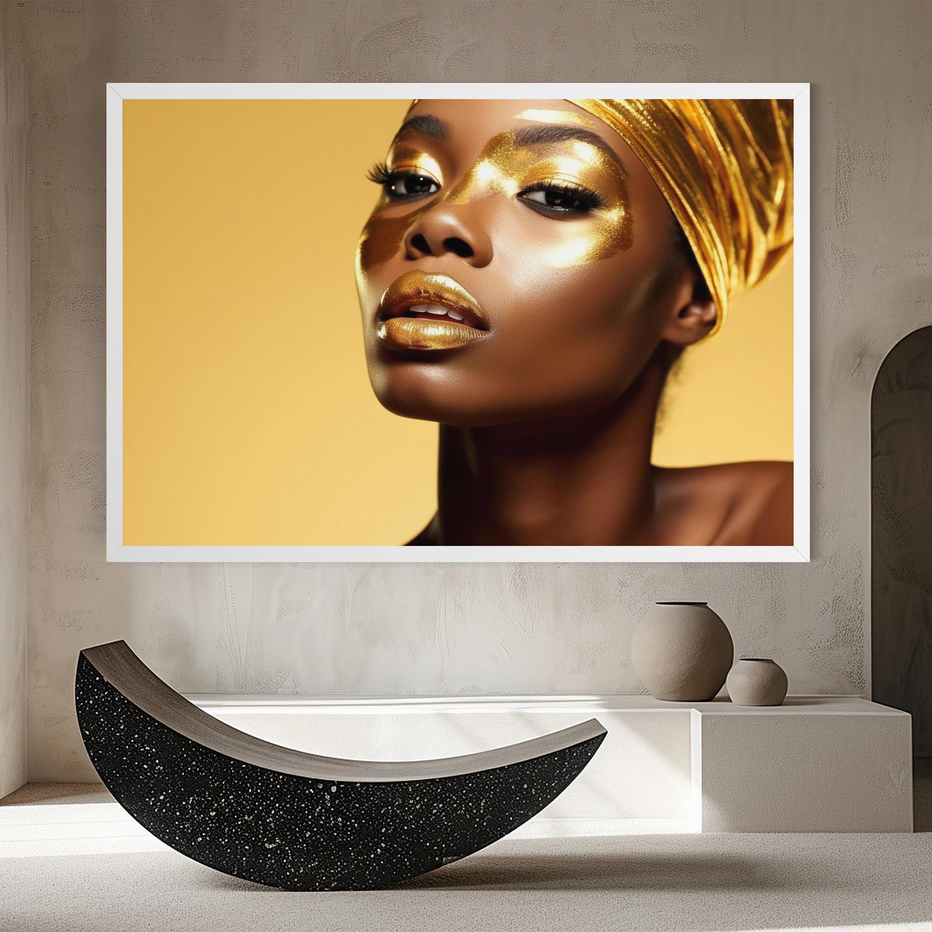 Obraz na Płótnie Gold Headdress mockup 8