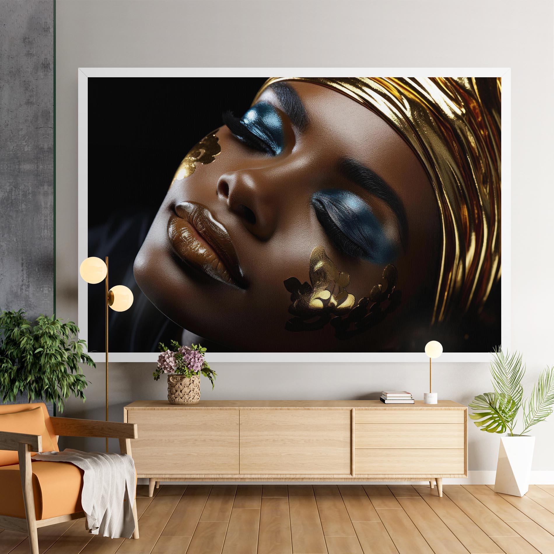 Obraz na Płótnie Dark Blue Makeup mockup 9