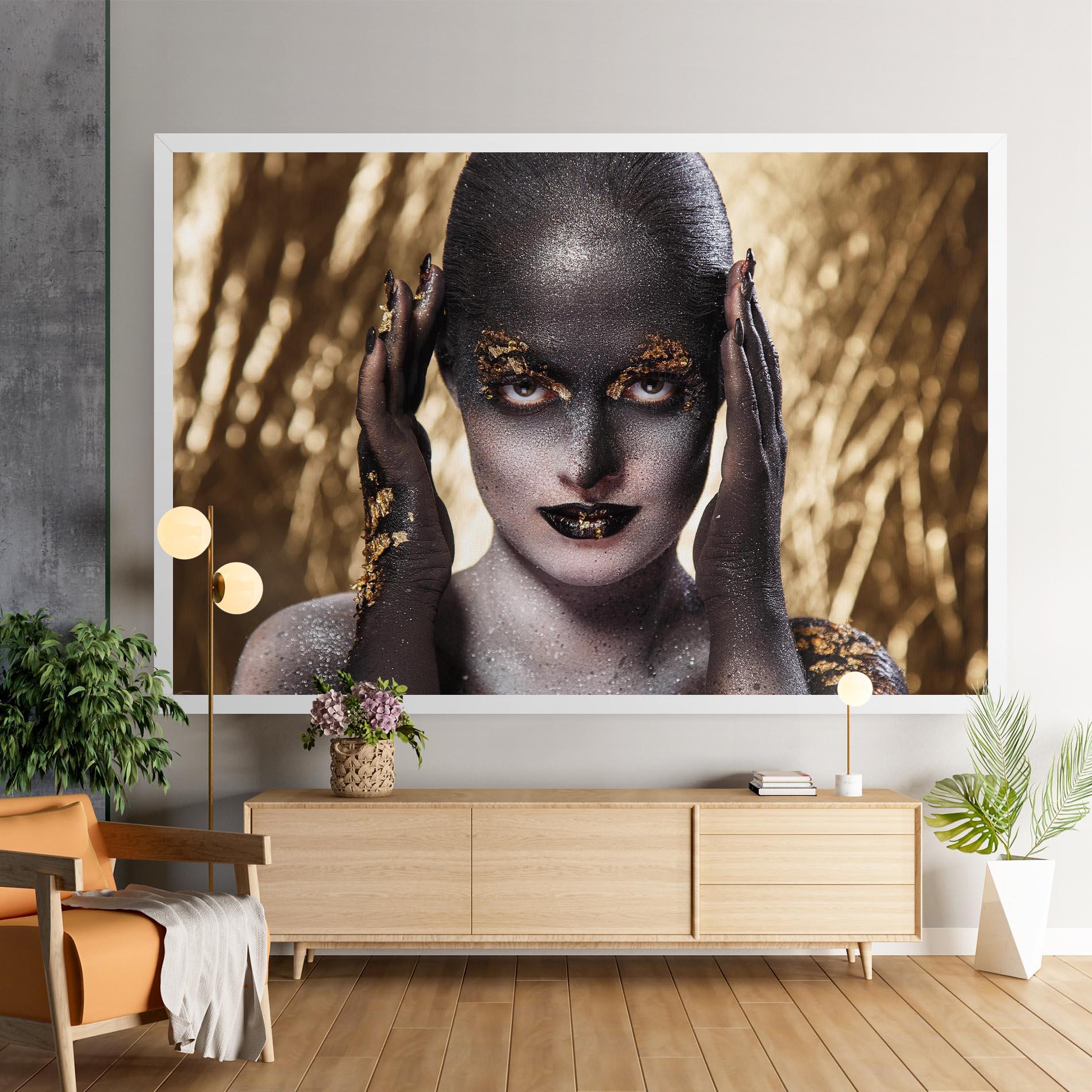 Obraz na Płótnie Glitter Artistic Makeup mockup 9