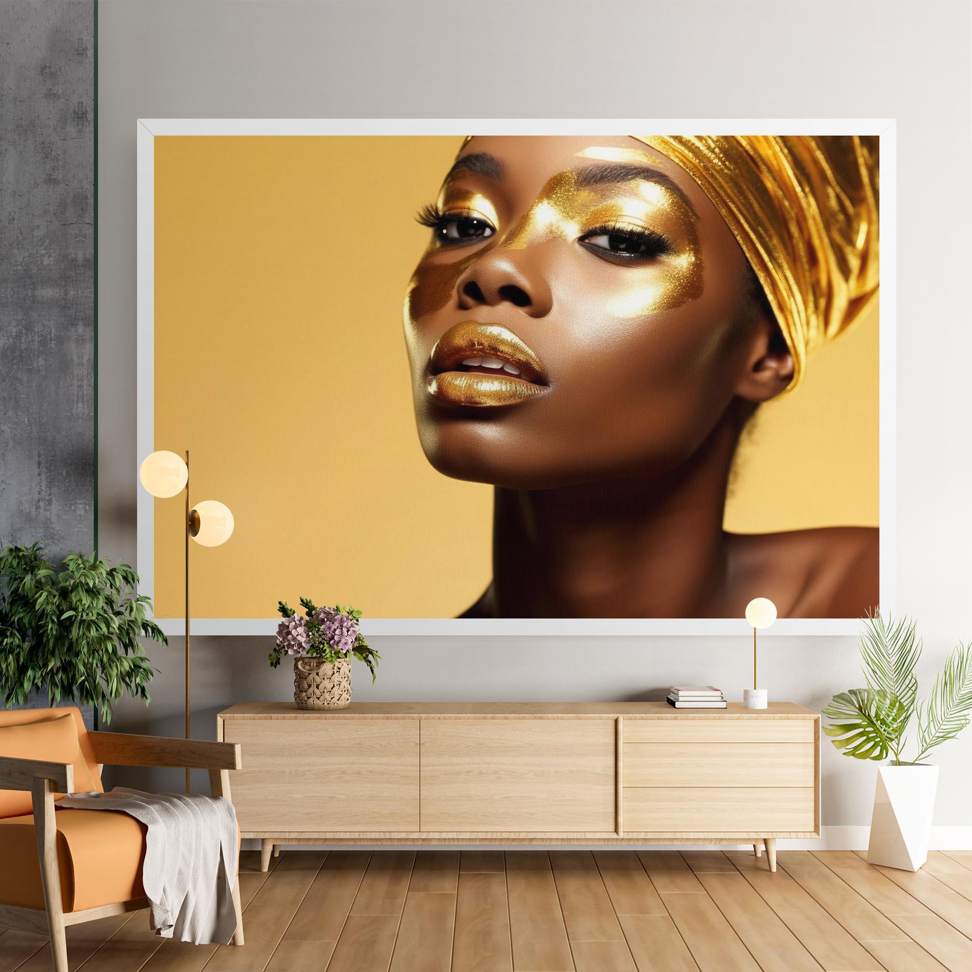 Obraz na Płótnie Gold Headdress mockup 9