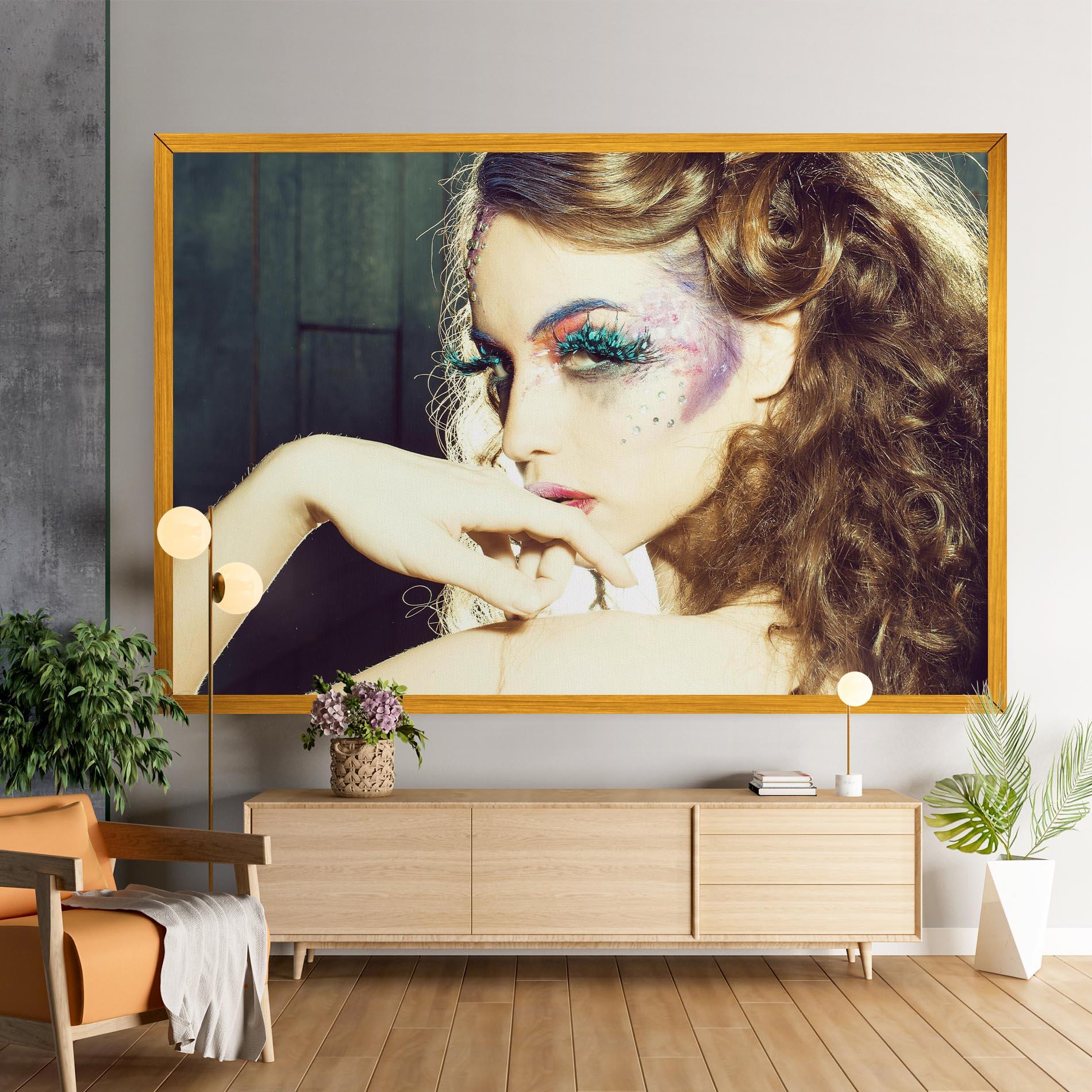 Obraz na Płótnie False Feather Eyelashes mockup 9