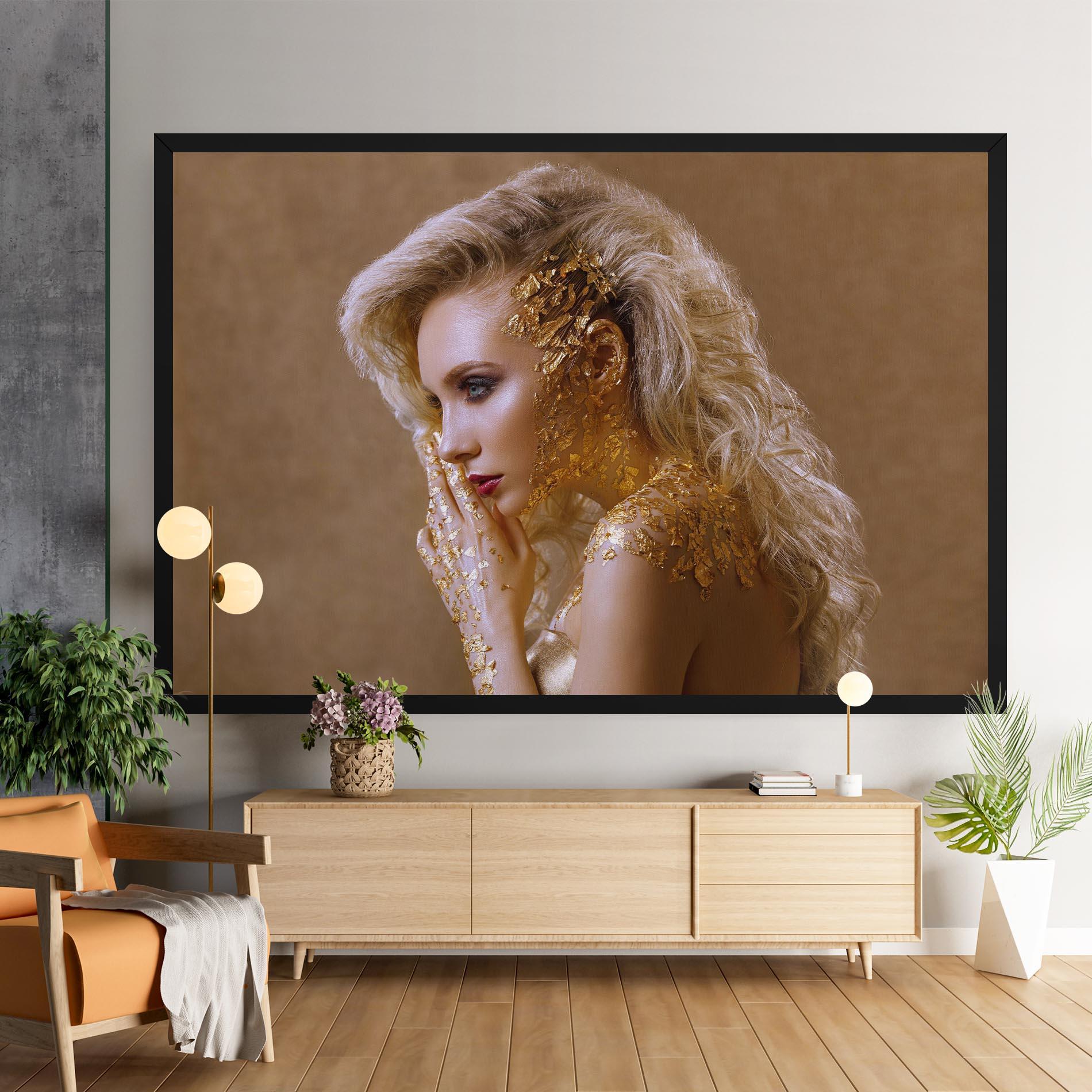 Obraz na Płótnie Gold Paper Makeup mockup 9