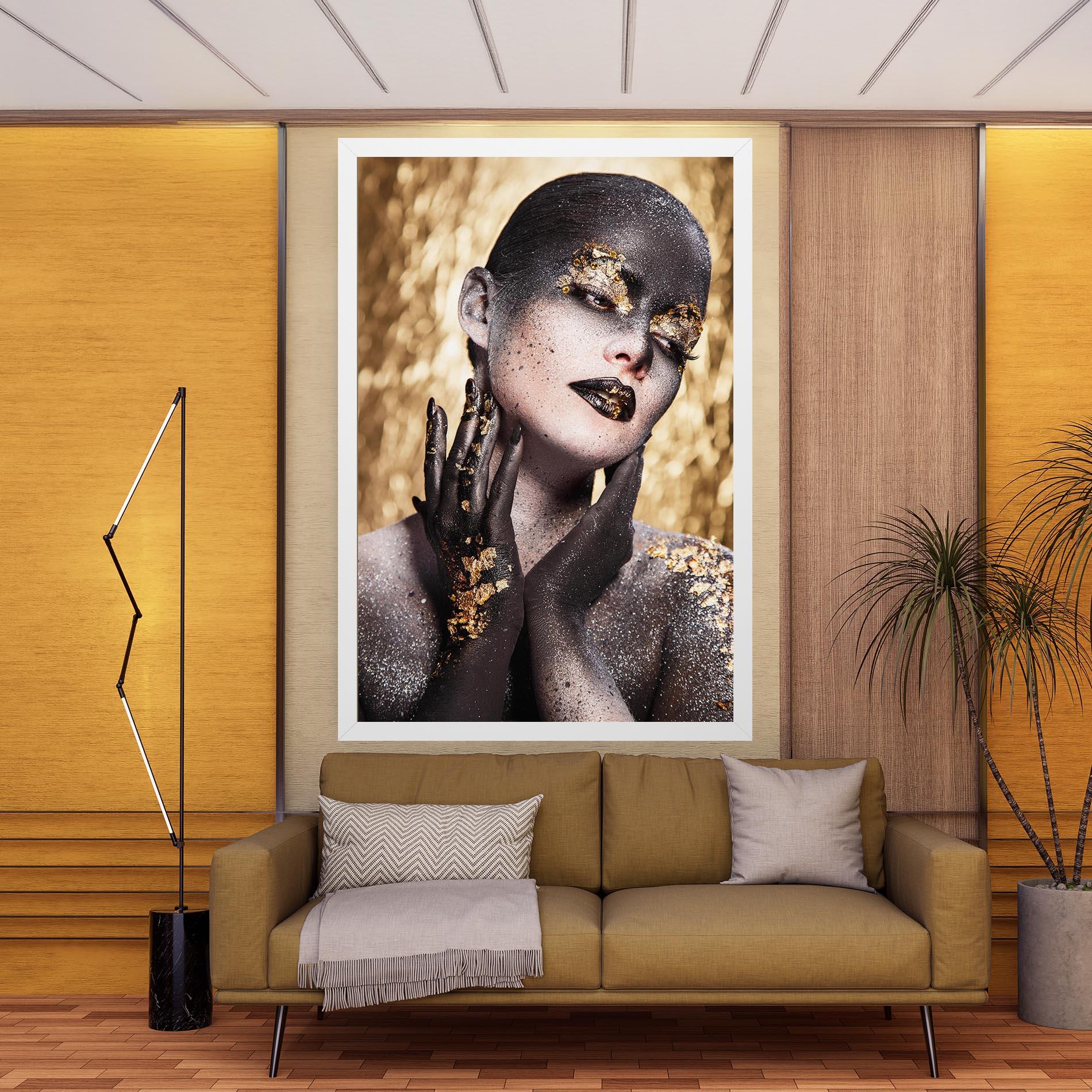 Obraz na Płótnie Artistic Glitter Makeup mockup 9