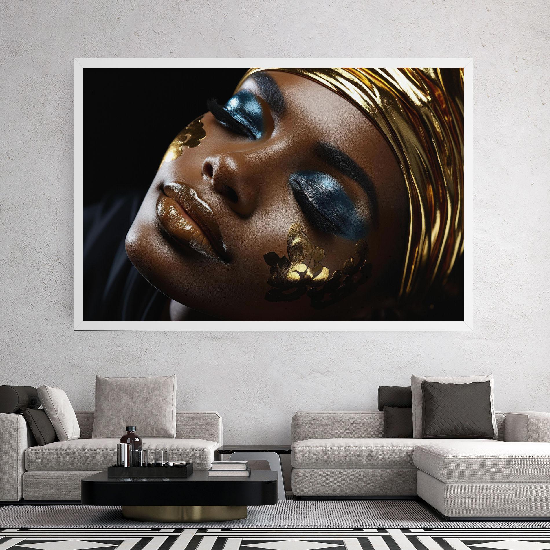 Obraz na Płótnie Dark Blue Makeup mockup 2