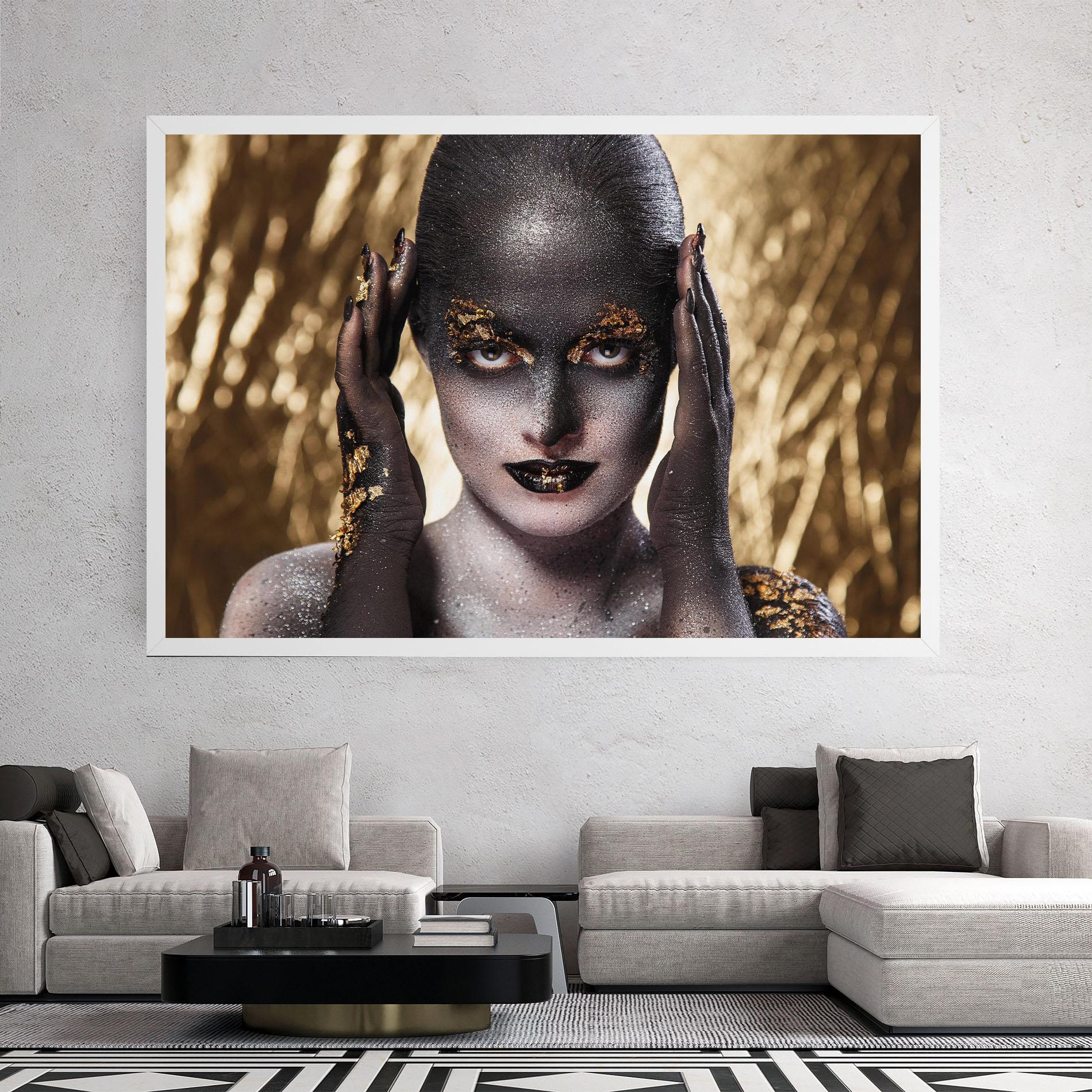 Obraz na Płótnie Glitter Artistic Makeup mockup 2