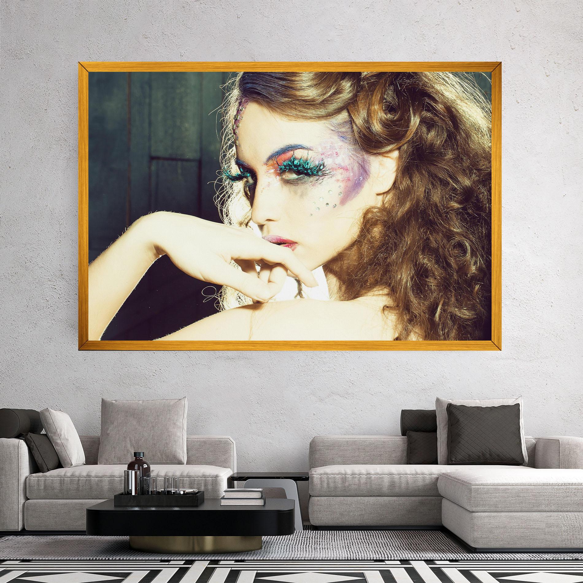 Obraz na Płótnie False Feather Eyelashes mockup 2